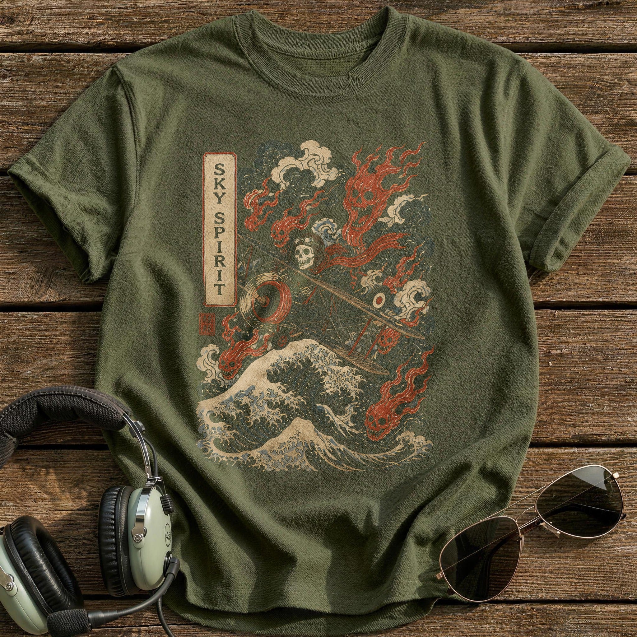Sky Spirit 03 T-Shirt - Military Green