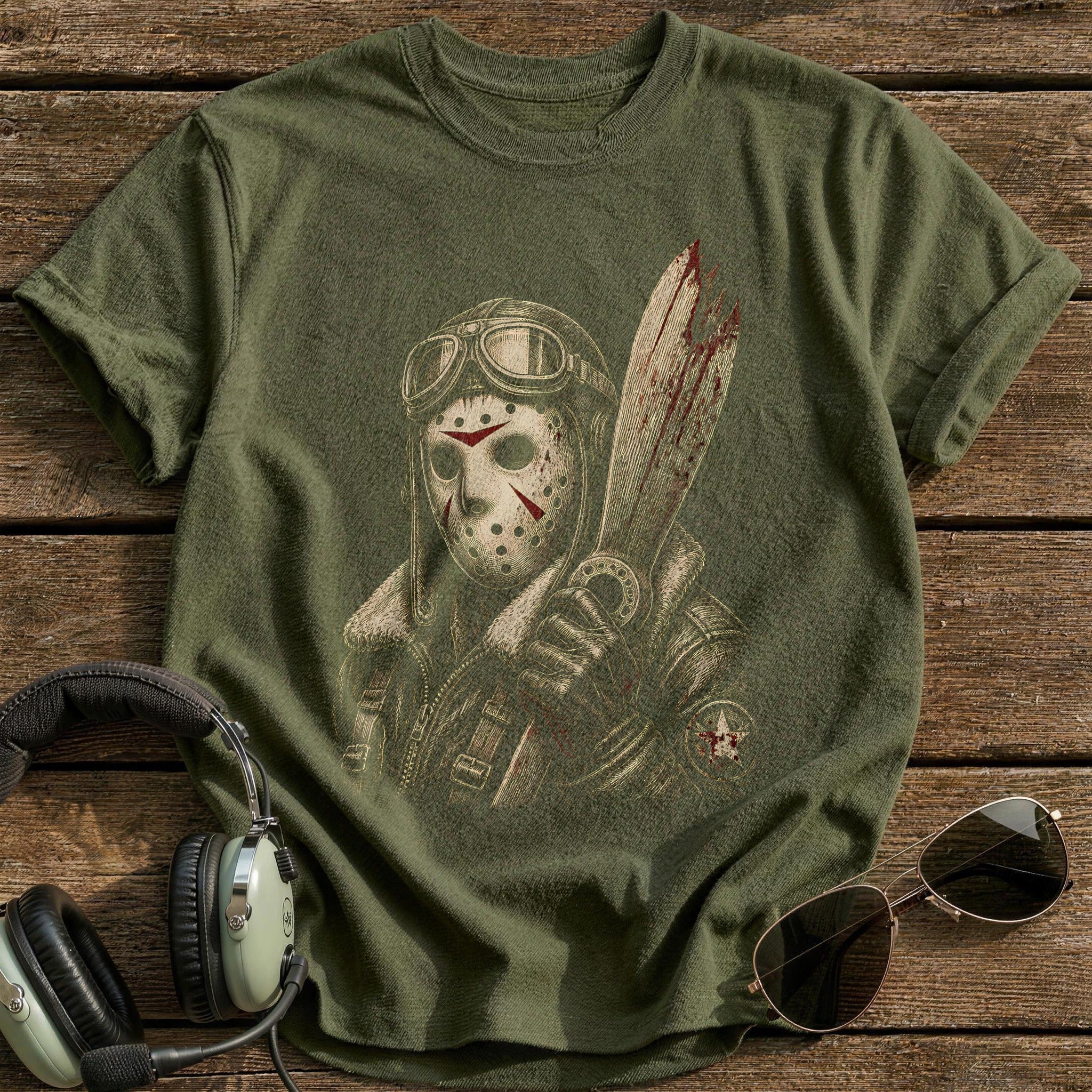 Slasher Etched 21 T-Shirt - Military Green