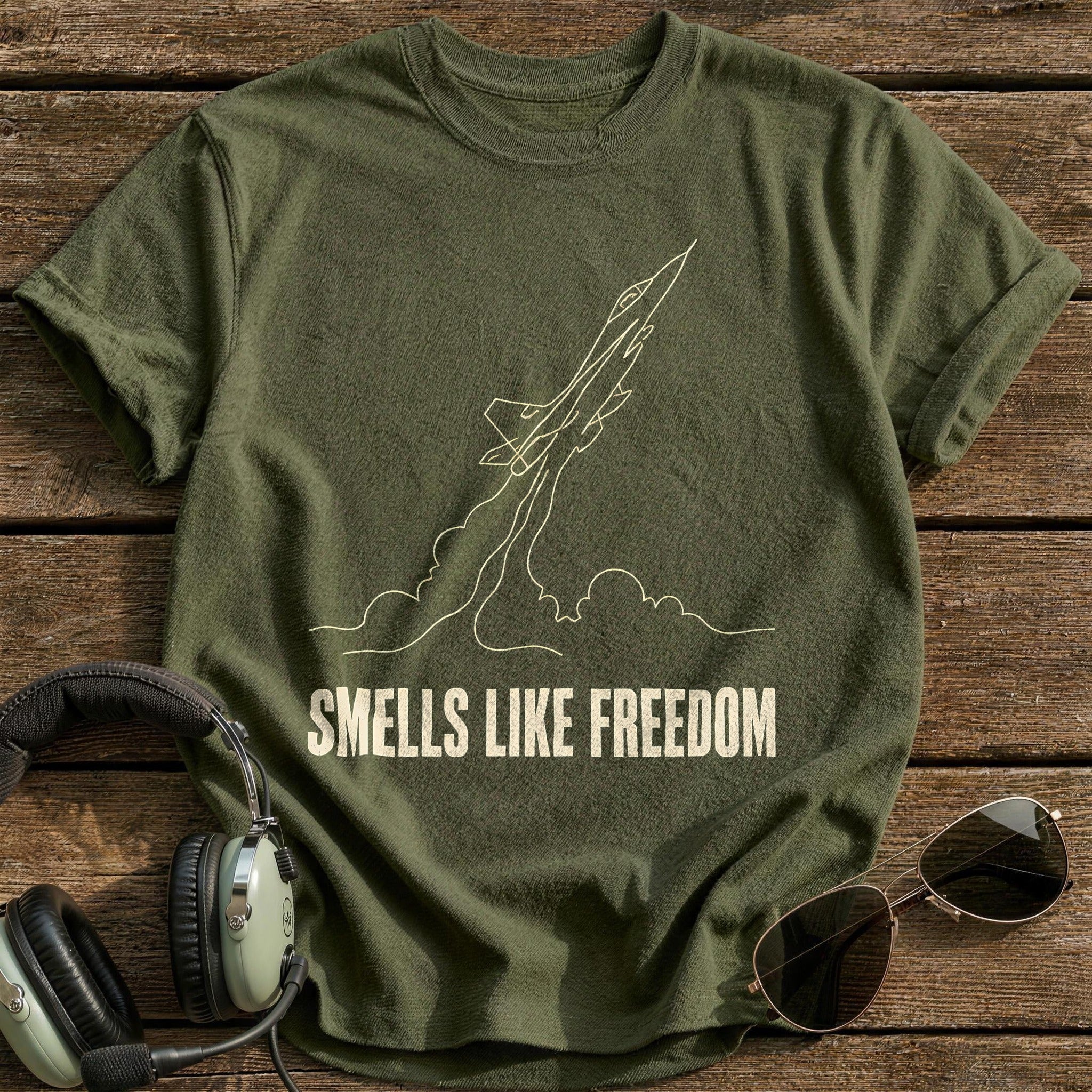 Smells Like Freedom 74 T-Shirt - Military Green