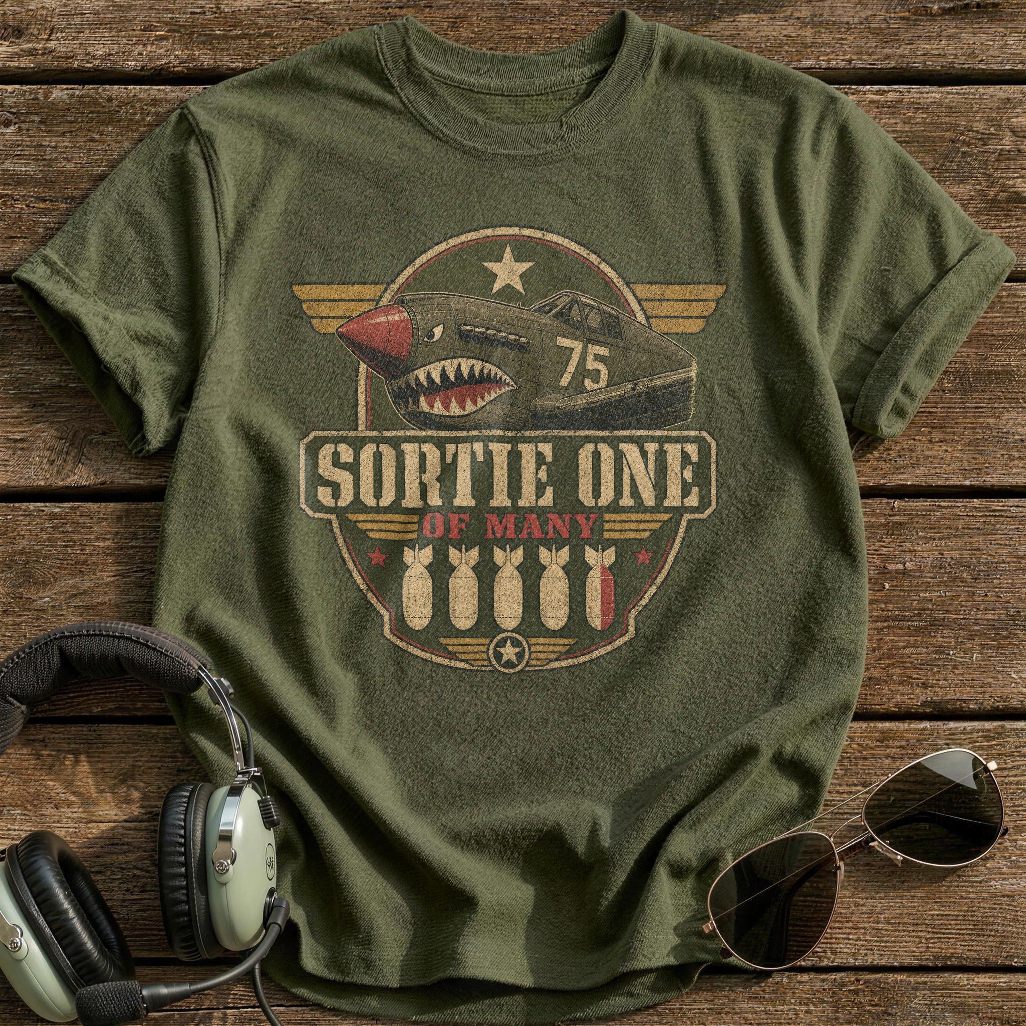 Sortie One of Many T-Shirt - Military Green