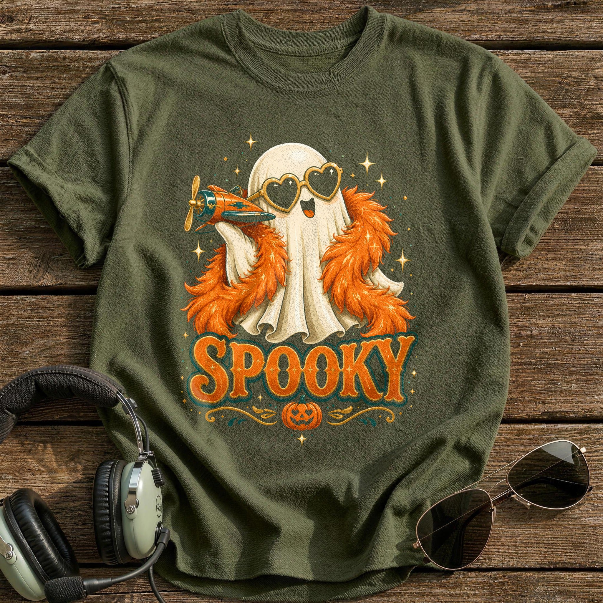Spooky Glam Ghost 34 - Military Green