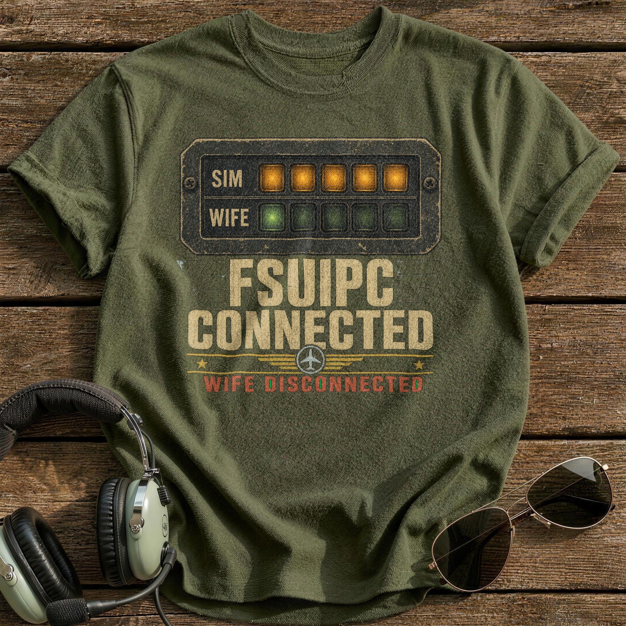 Spoused Disconnect T-Shirt - Military Green