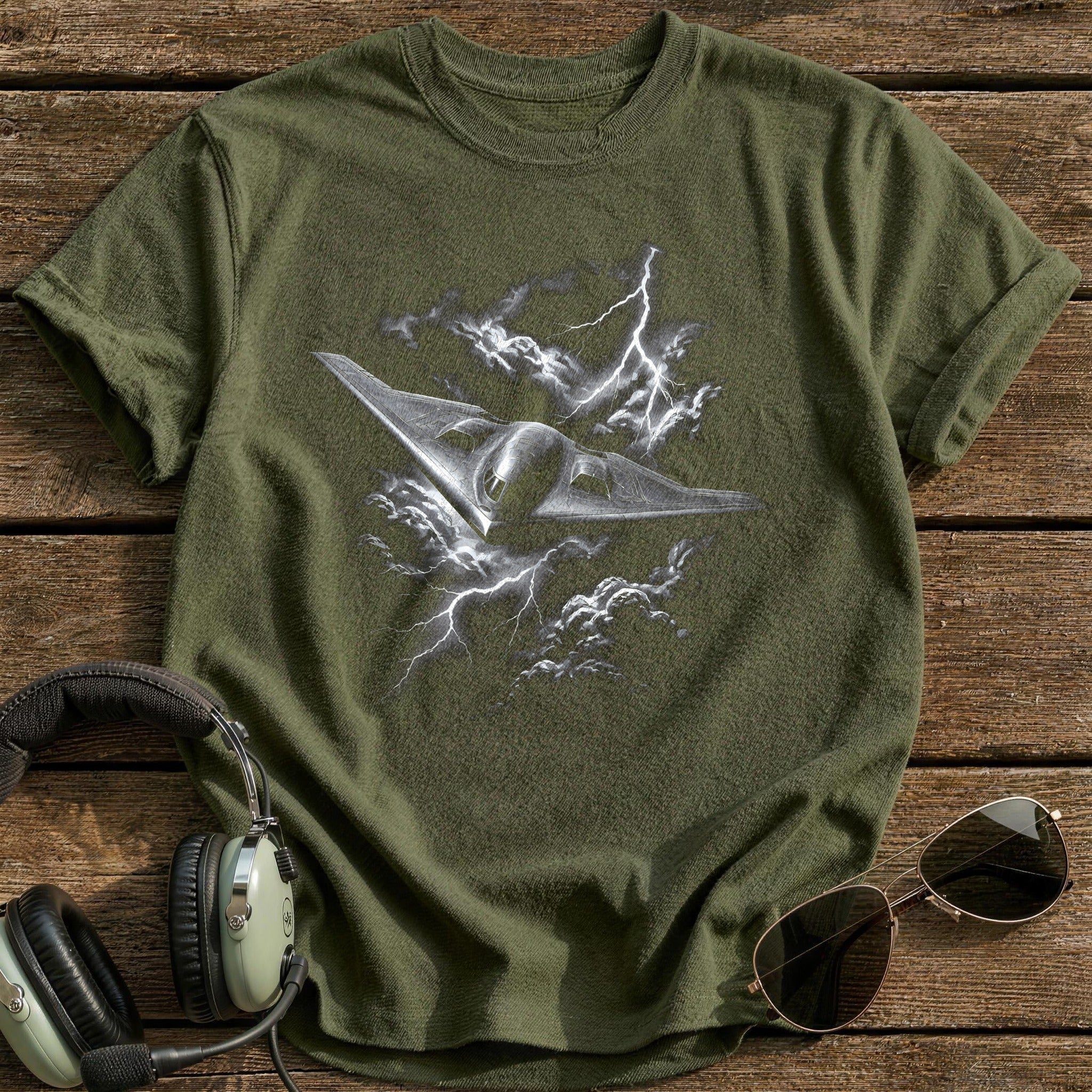 Stealth Lightning T-Shirt - Military Green