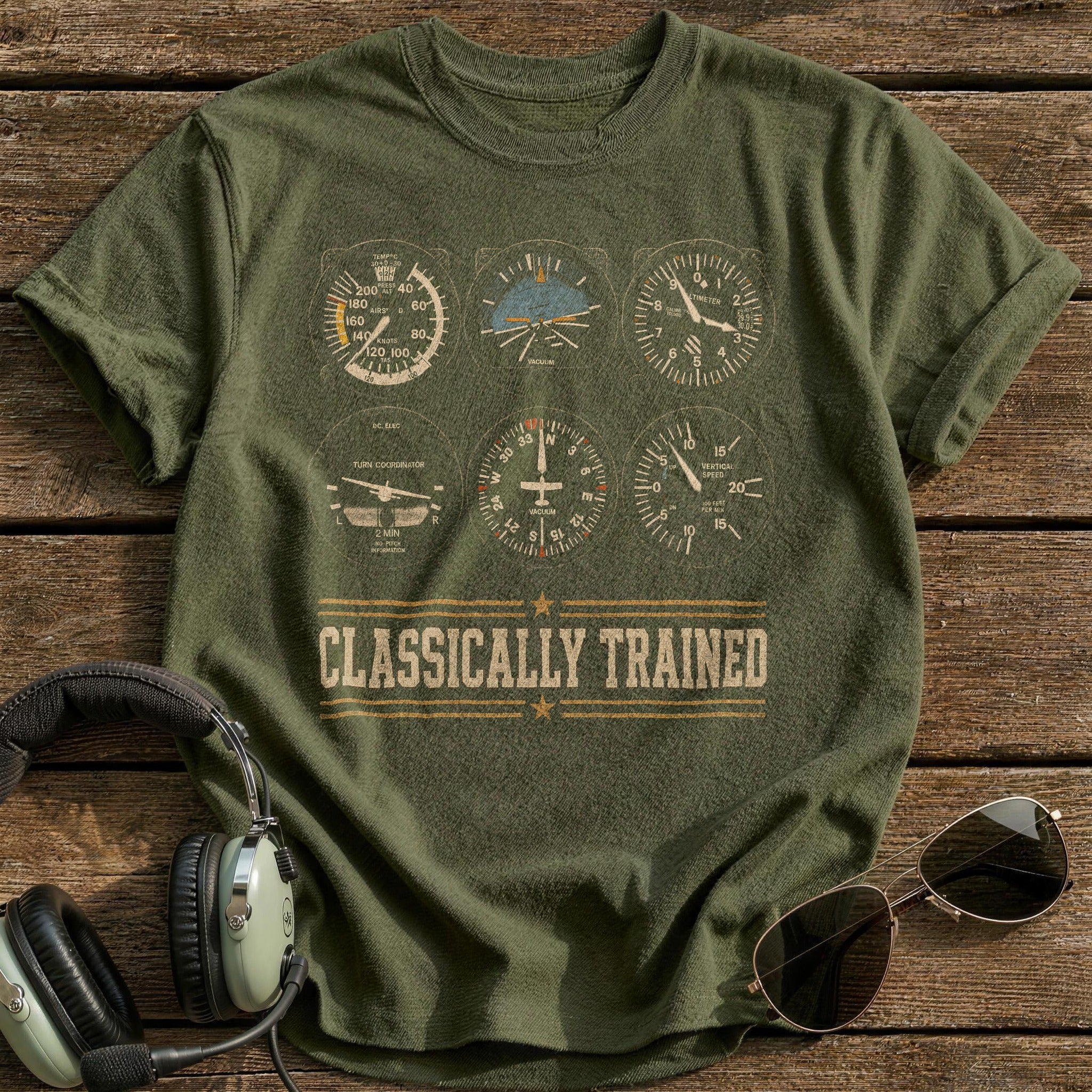 Steam Gauge Heritage T-Shirt - Military Green