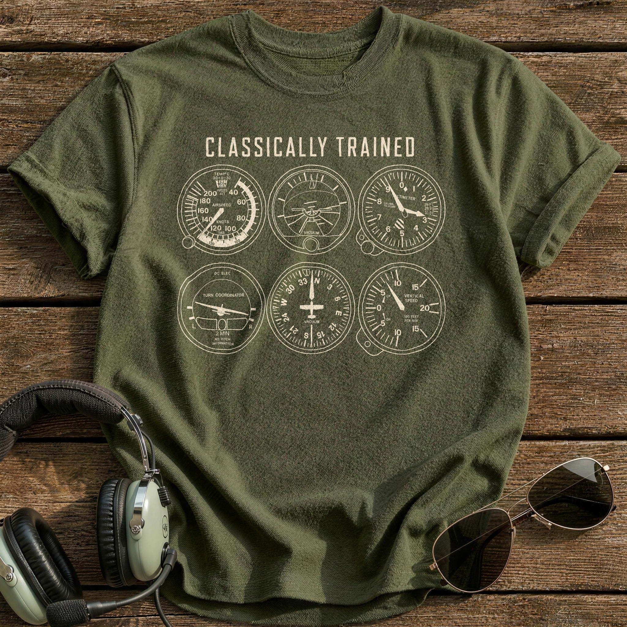 Steam Gauge Tradition T-Shirt - Military Green