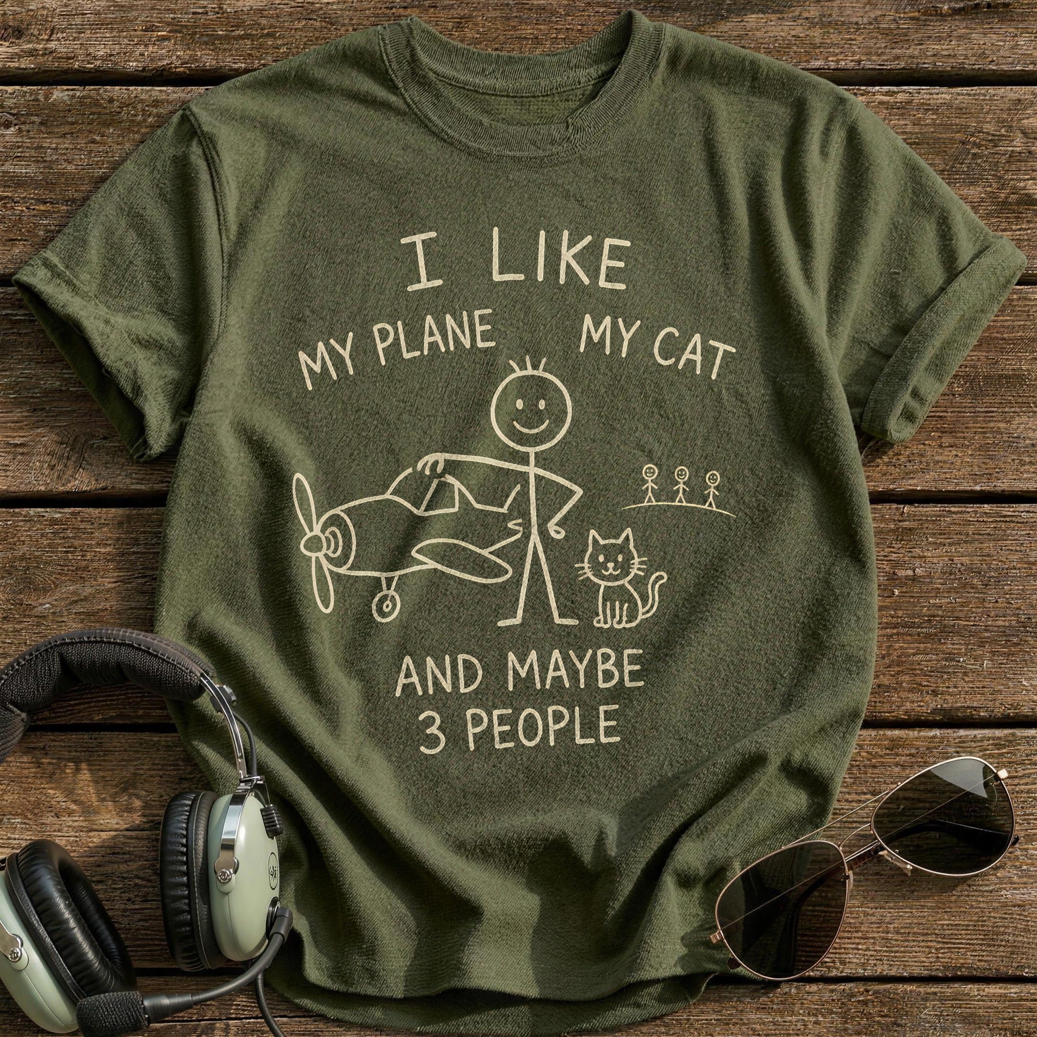 Stickman Plane Cat 98 - Military Green