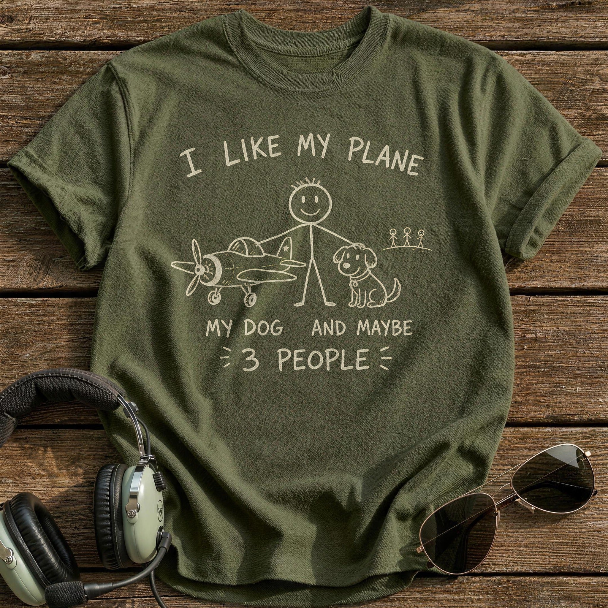 Stickman Plane Dog 71 - Military Green