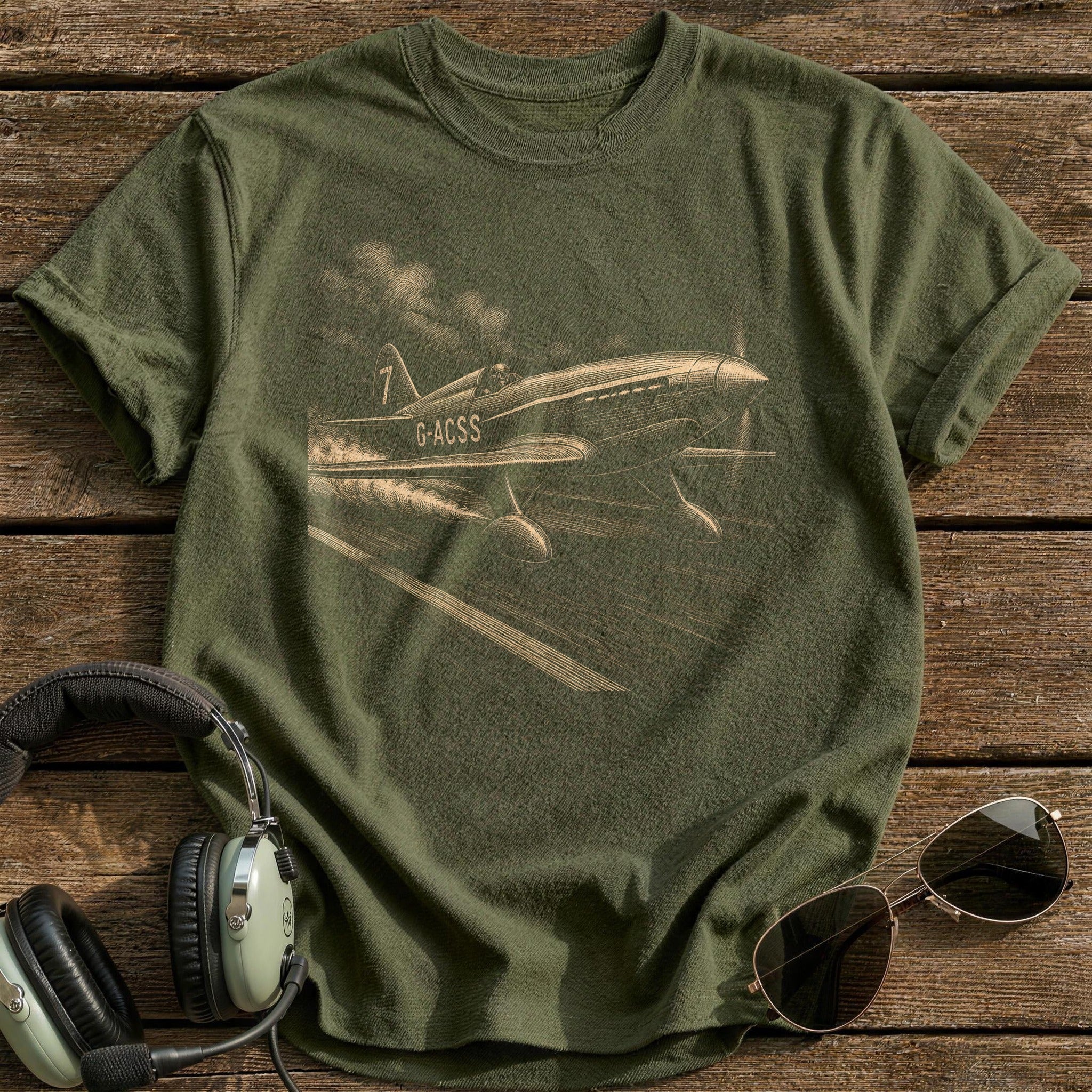 Streamlined Racer T-Shirt - Military Green