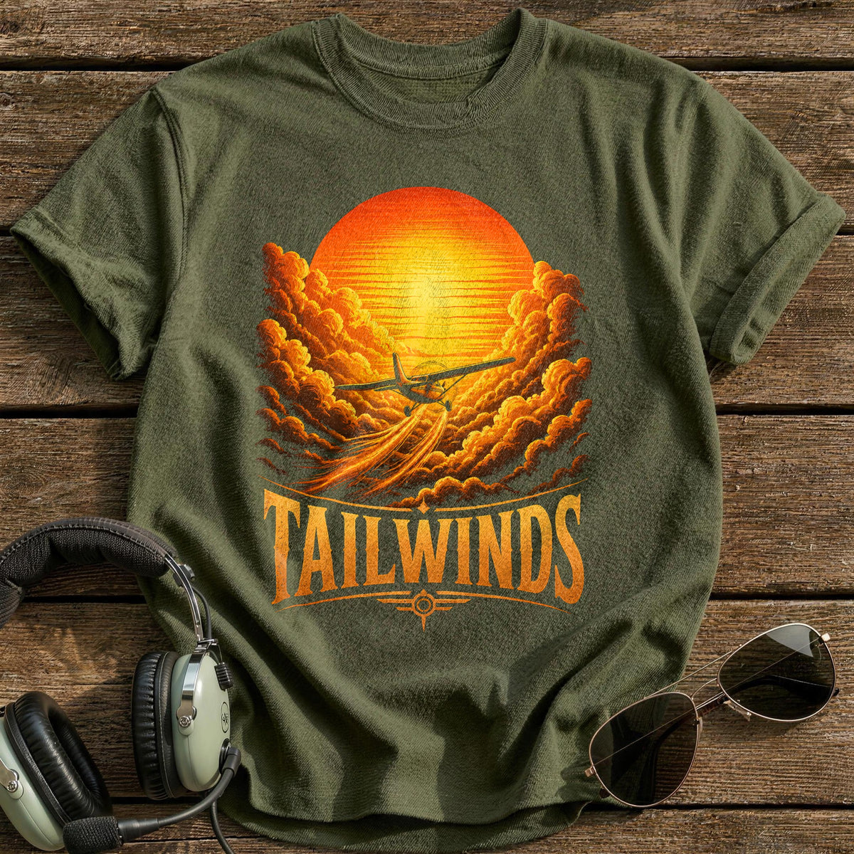 Tailwinds Surreal 63 T-Shirt - Military Green