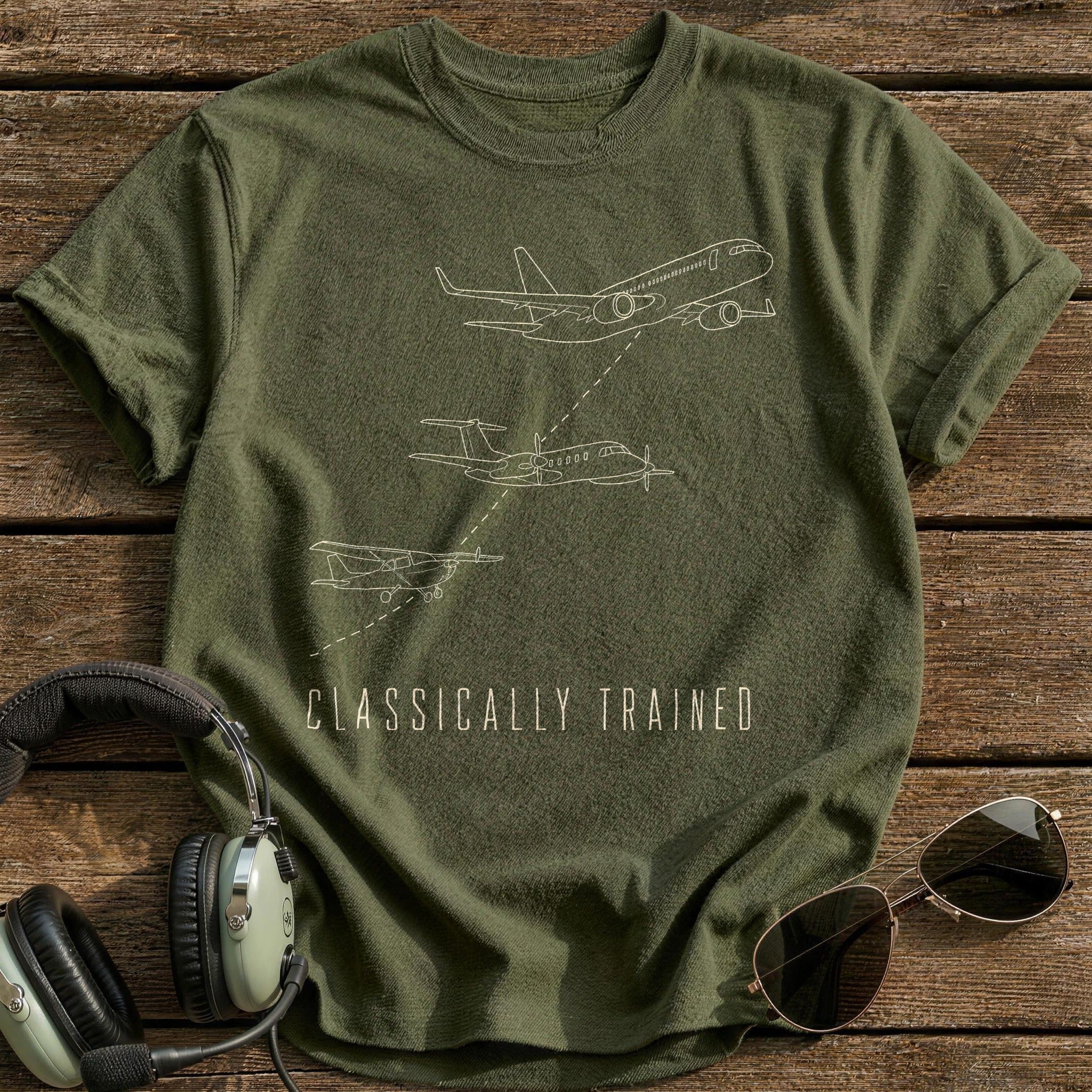 Three Generations Aloft T-Shirt - Military Green