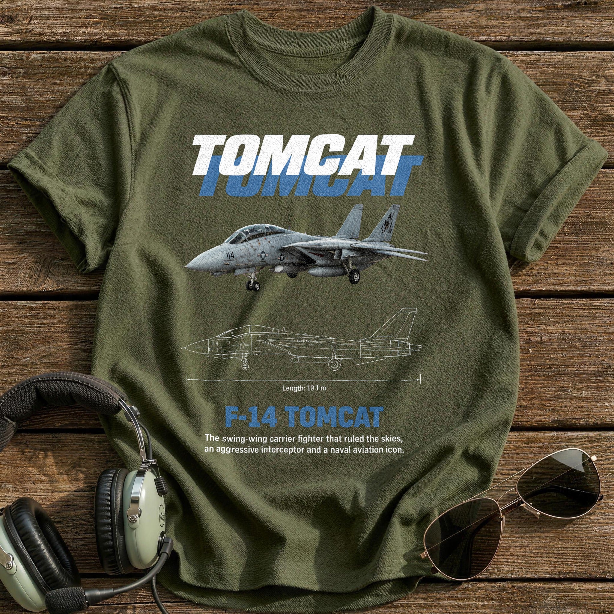 Tomcat 15 T-Shirt - Military Green