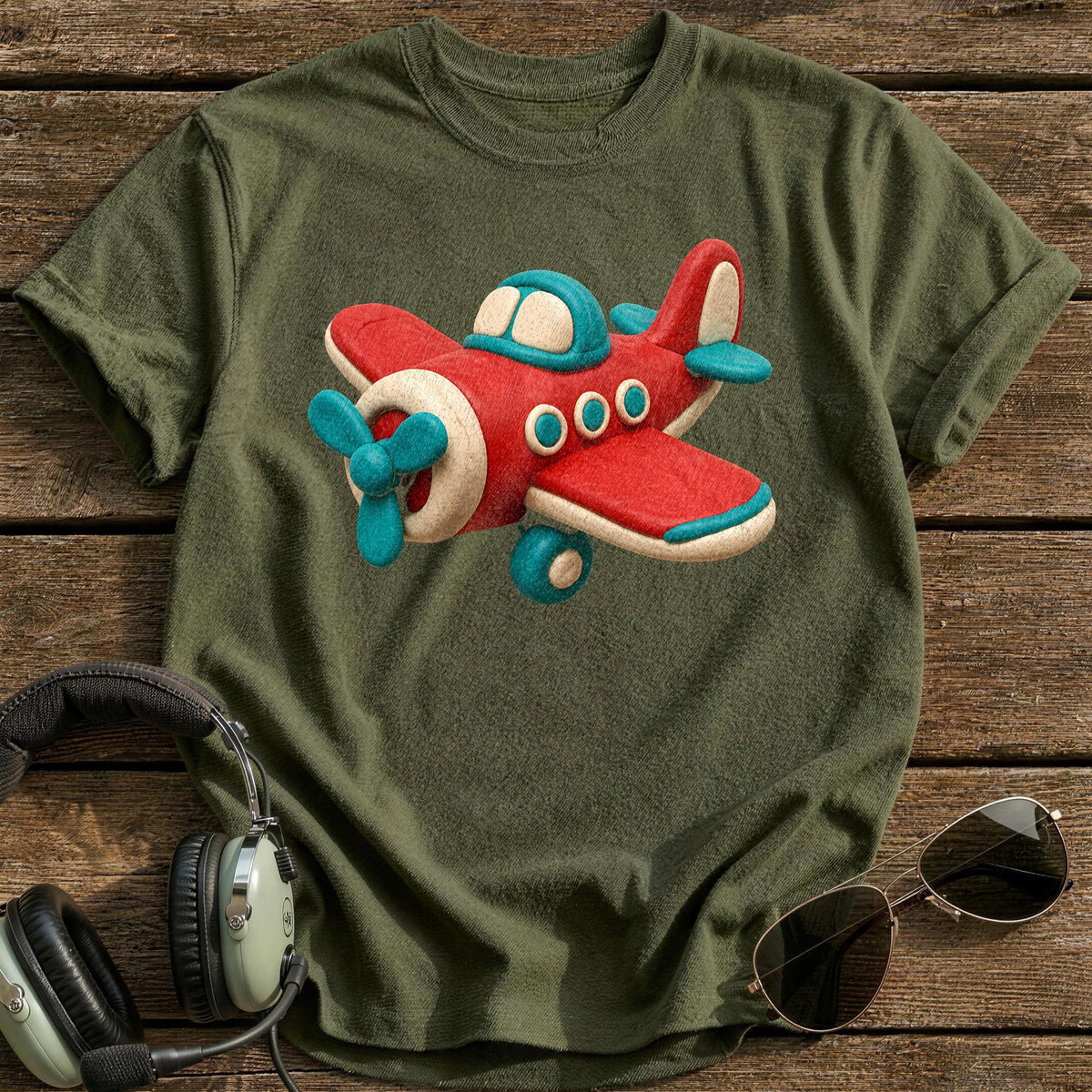Toy Box Takeoff T-Shirt - Military Green