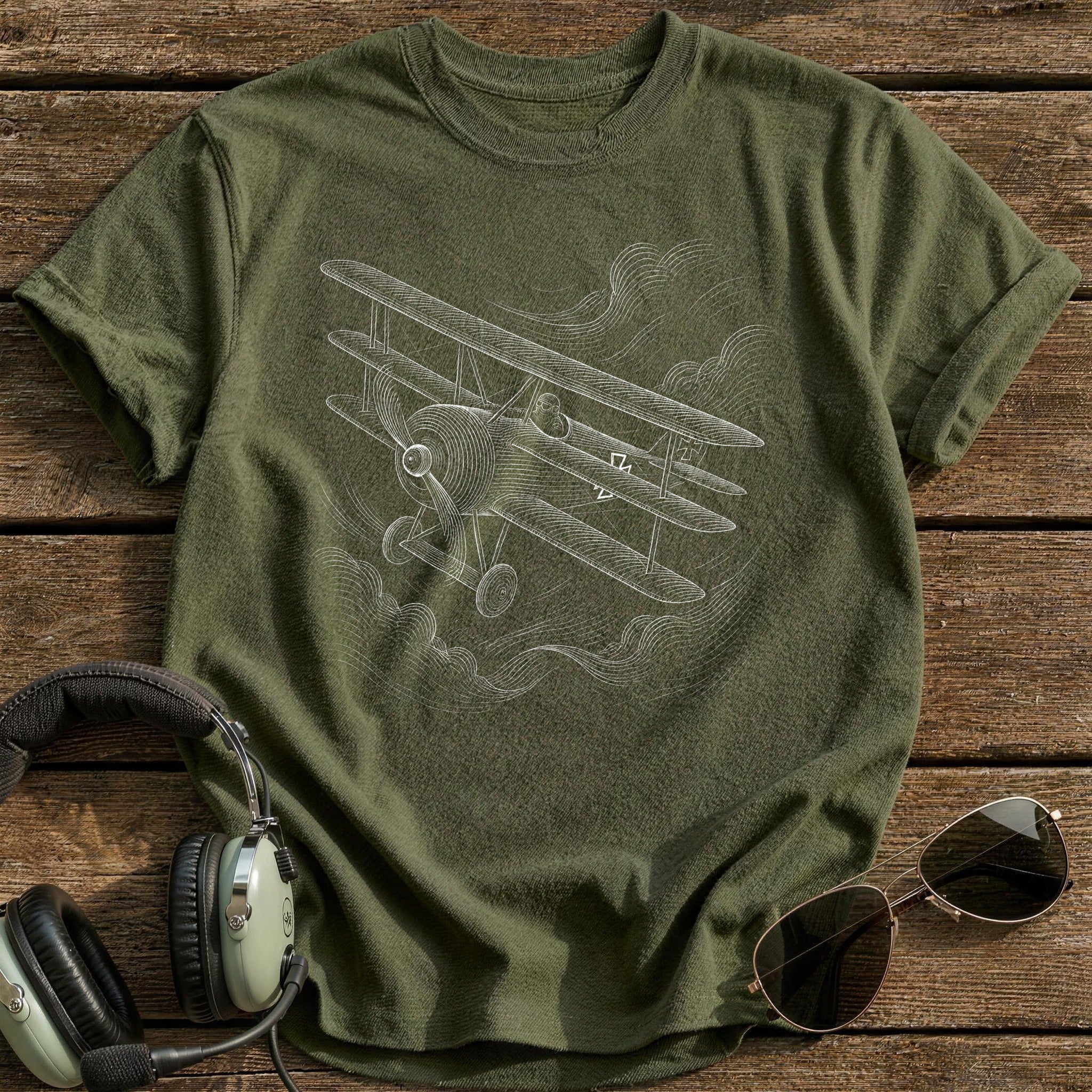 Triplane 56 T-Shirt - Military Green
