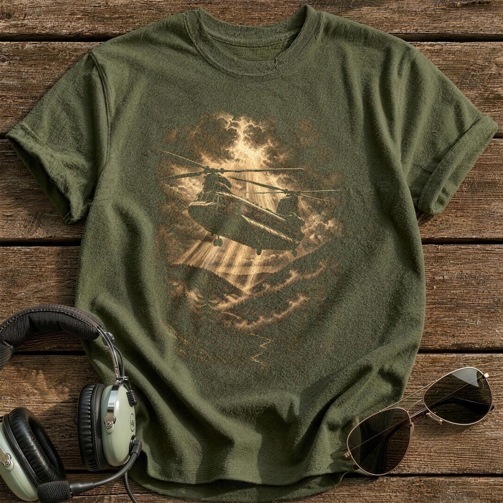 Twin Rotor Transport Heli 71 - Military Green