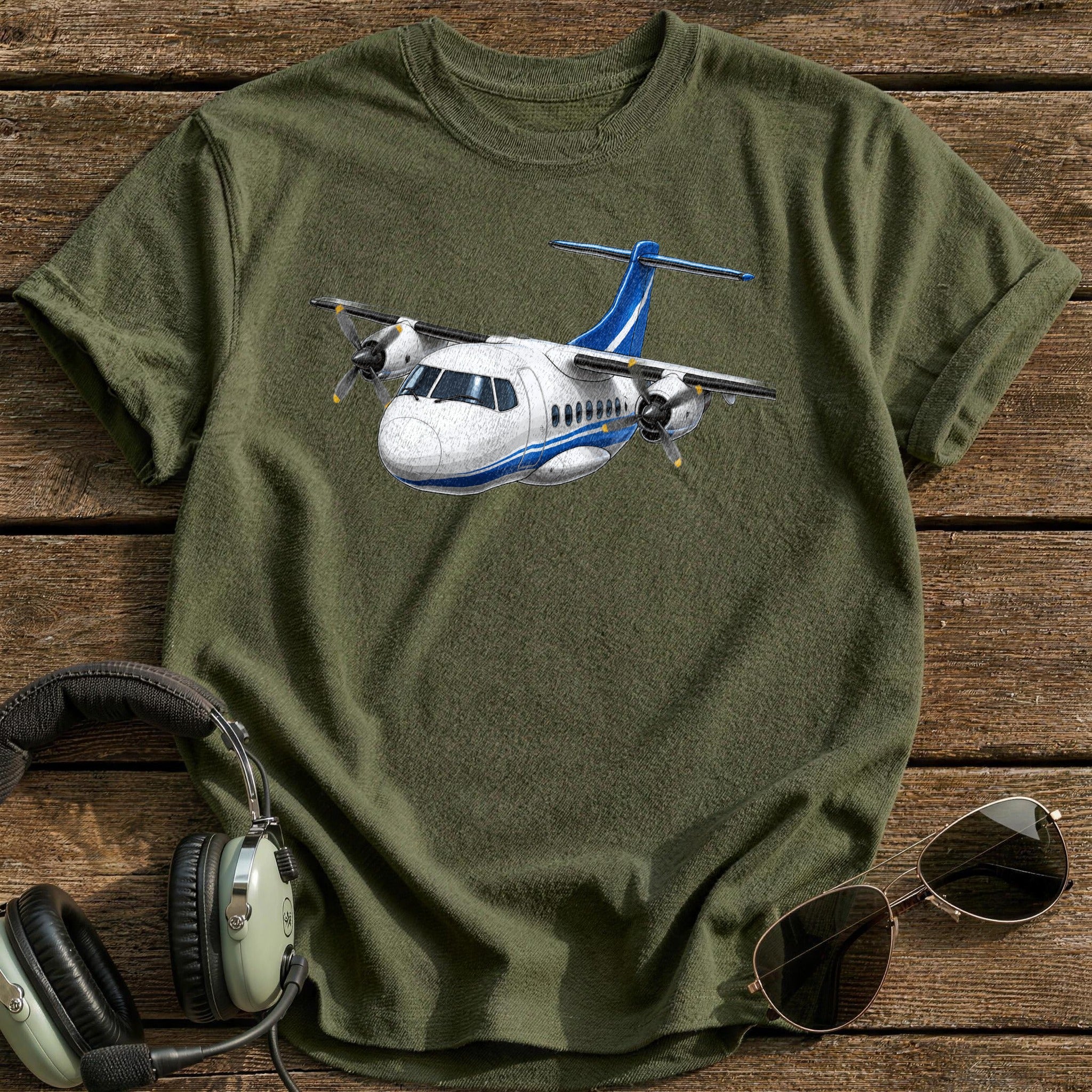 Twin Turboprop Blue - Military Green