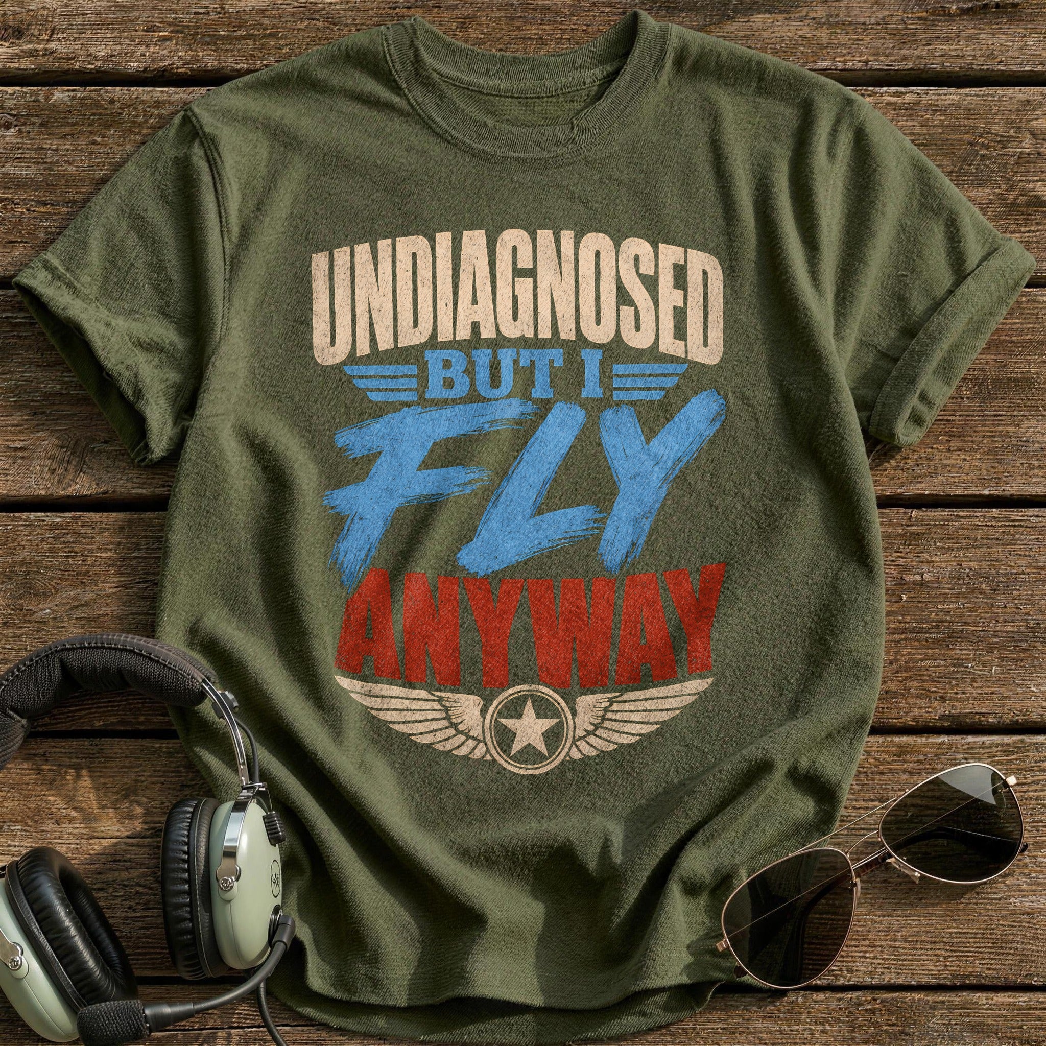 Undamaged Still Flying - Military Green