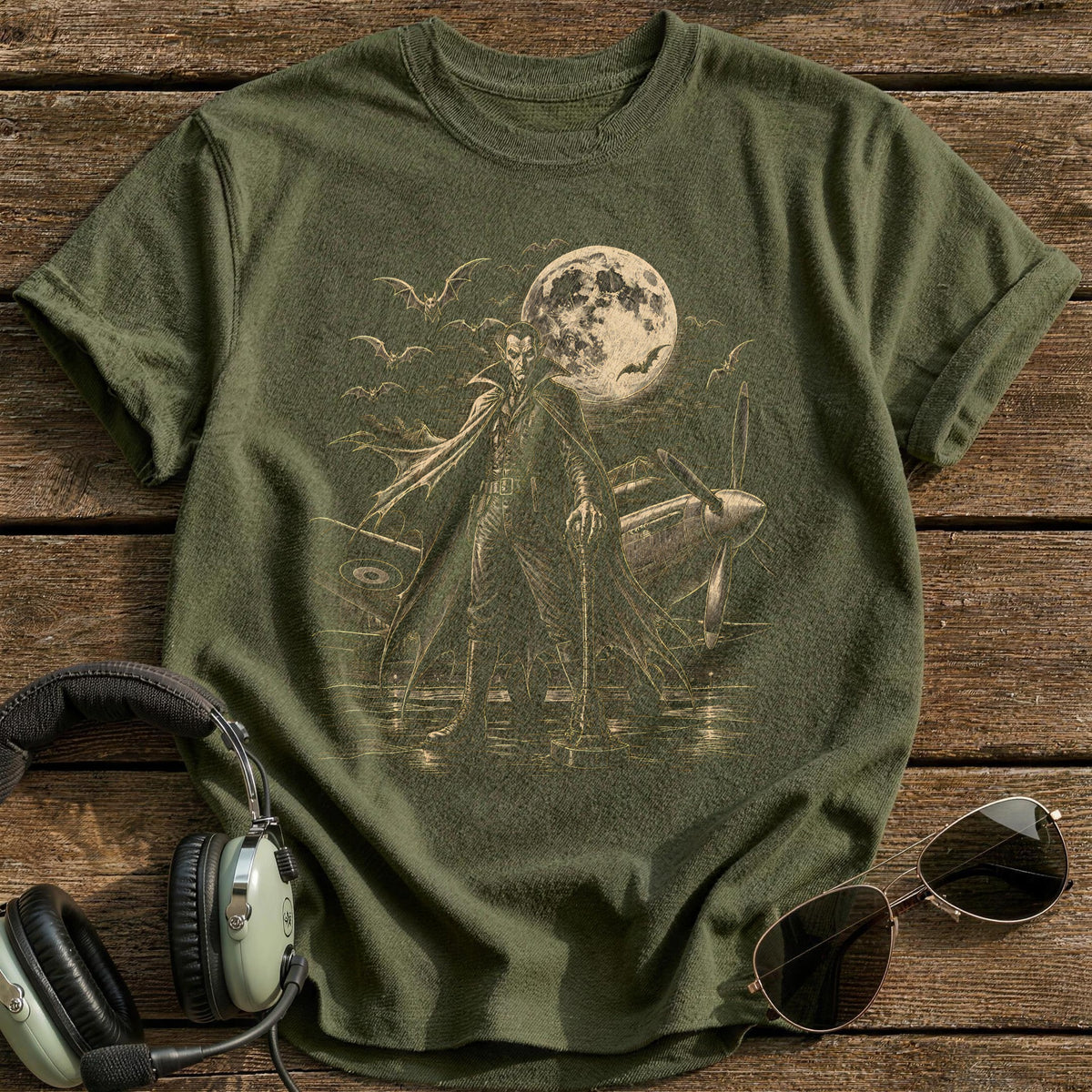 Vampire Scene 81 T-Shirt - Military Green