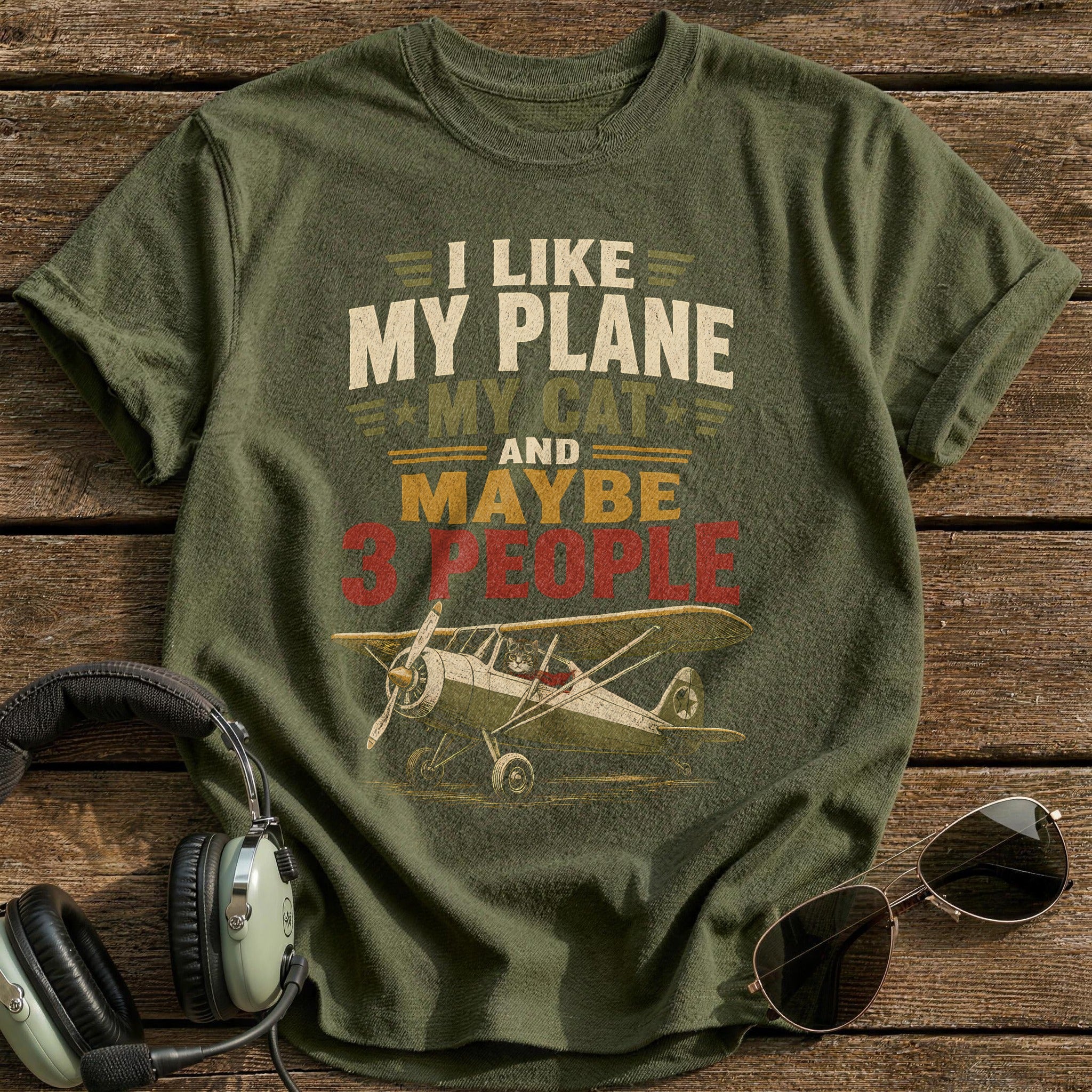 Vintage Typographic 56 - Military Green