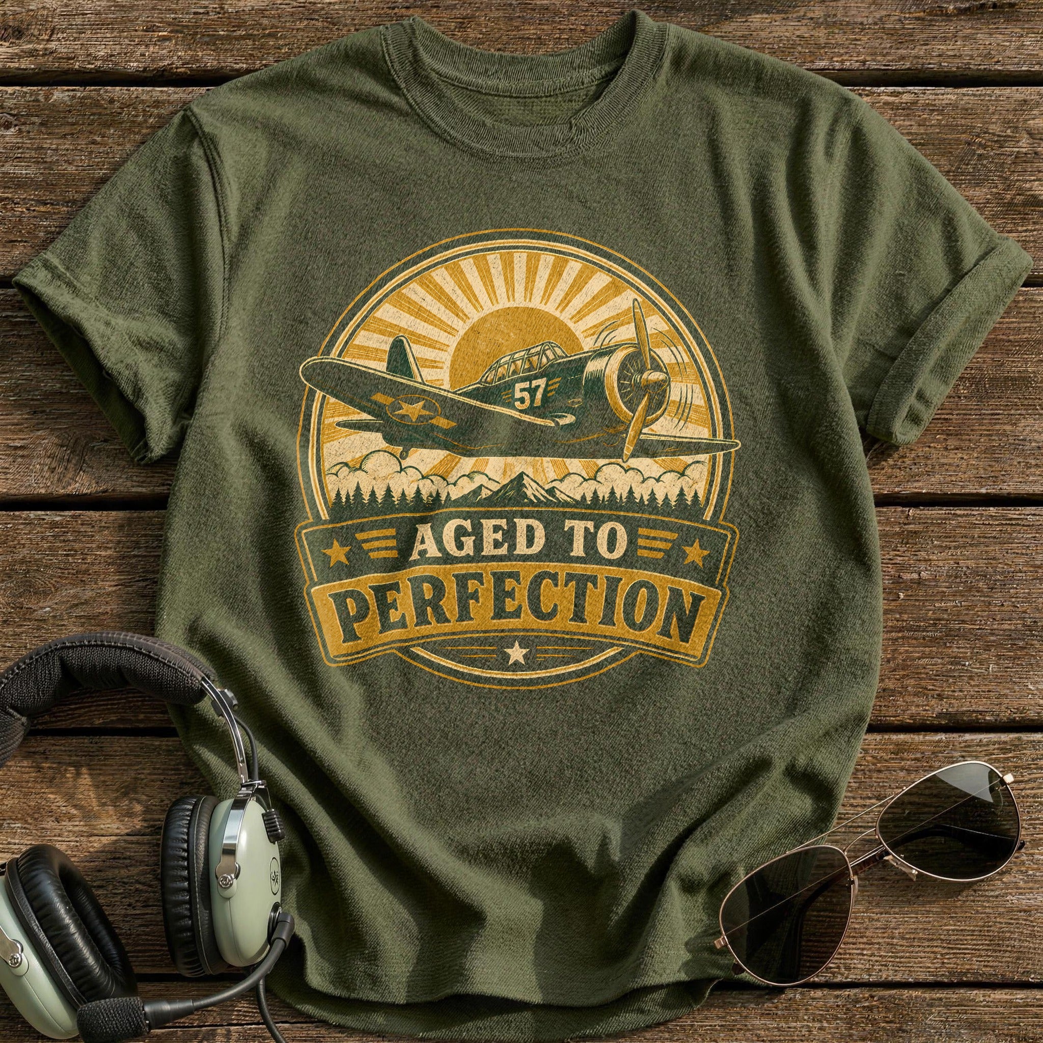 Vintage Wings Ascendant - Military Green