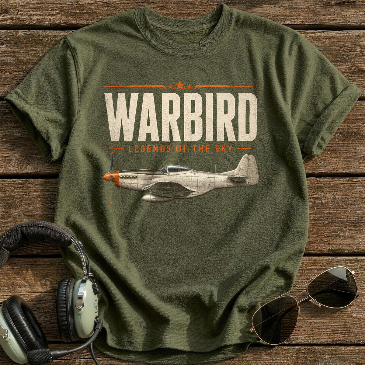 Warbird Tribute 64 T-Shirt - Military Green