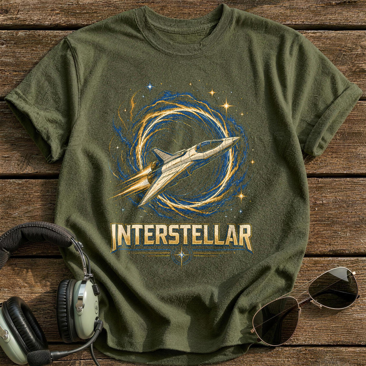 Warp Speed Climb T-Shirt - Military Green