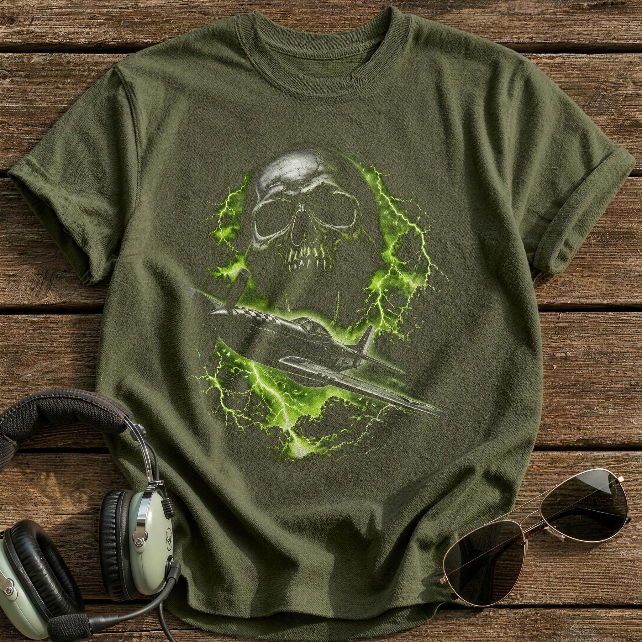Warplane Screaming Skull 93 - Military Green