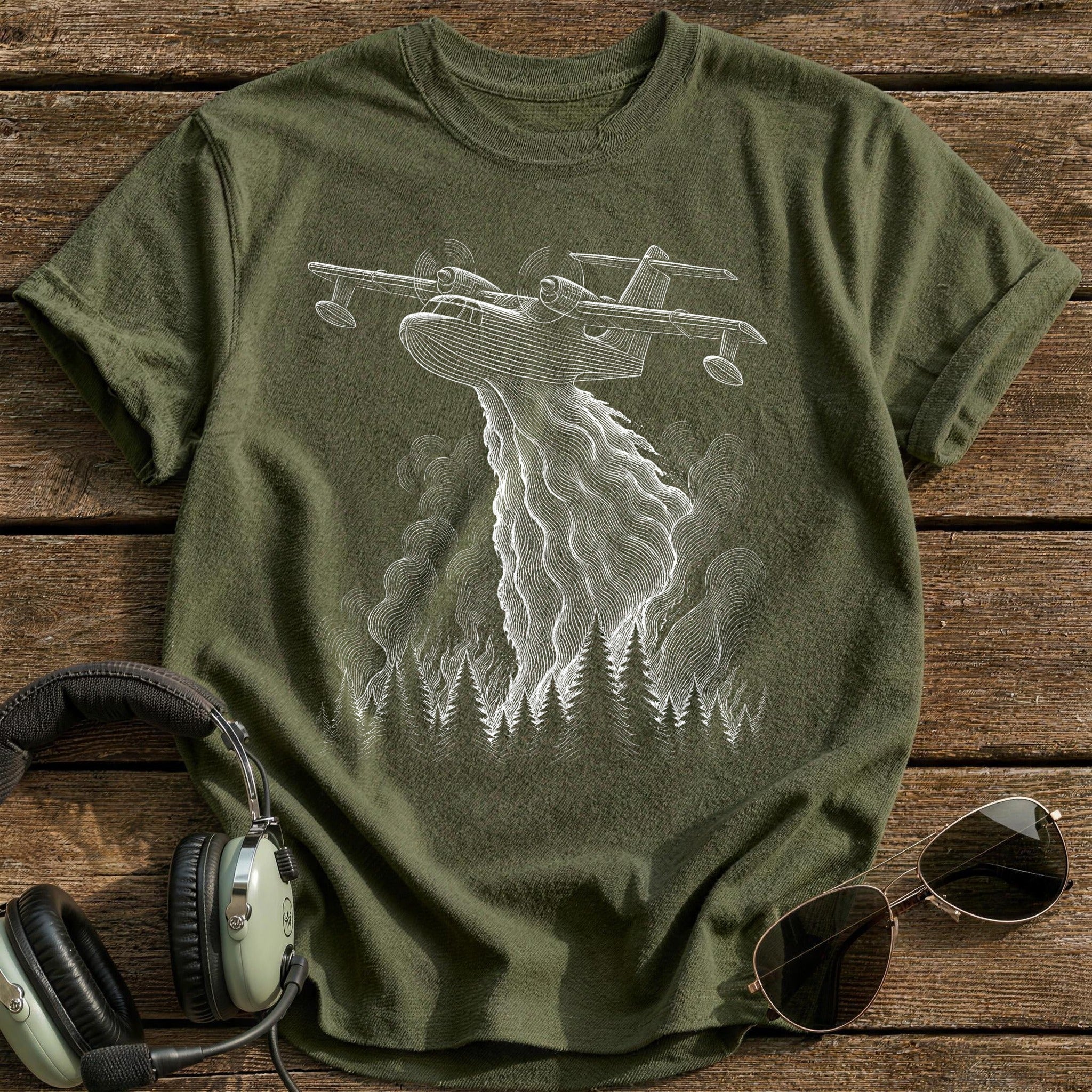 Water Bomber 94 T-Shirt - Military Green