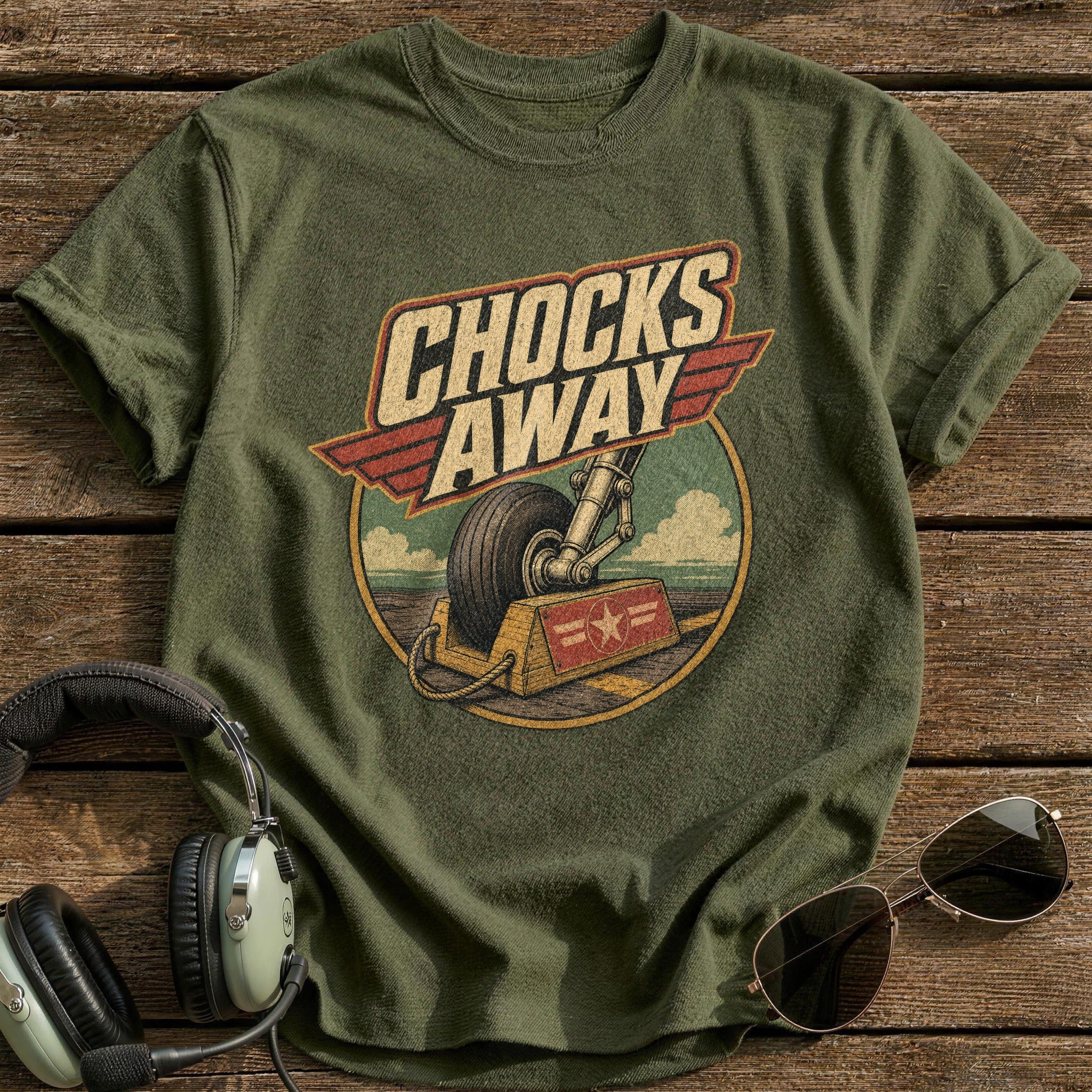 Wheels Chocked - Military Green