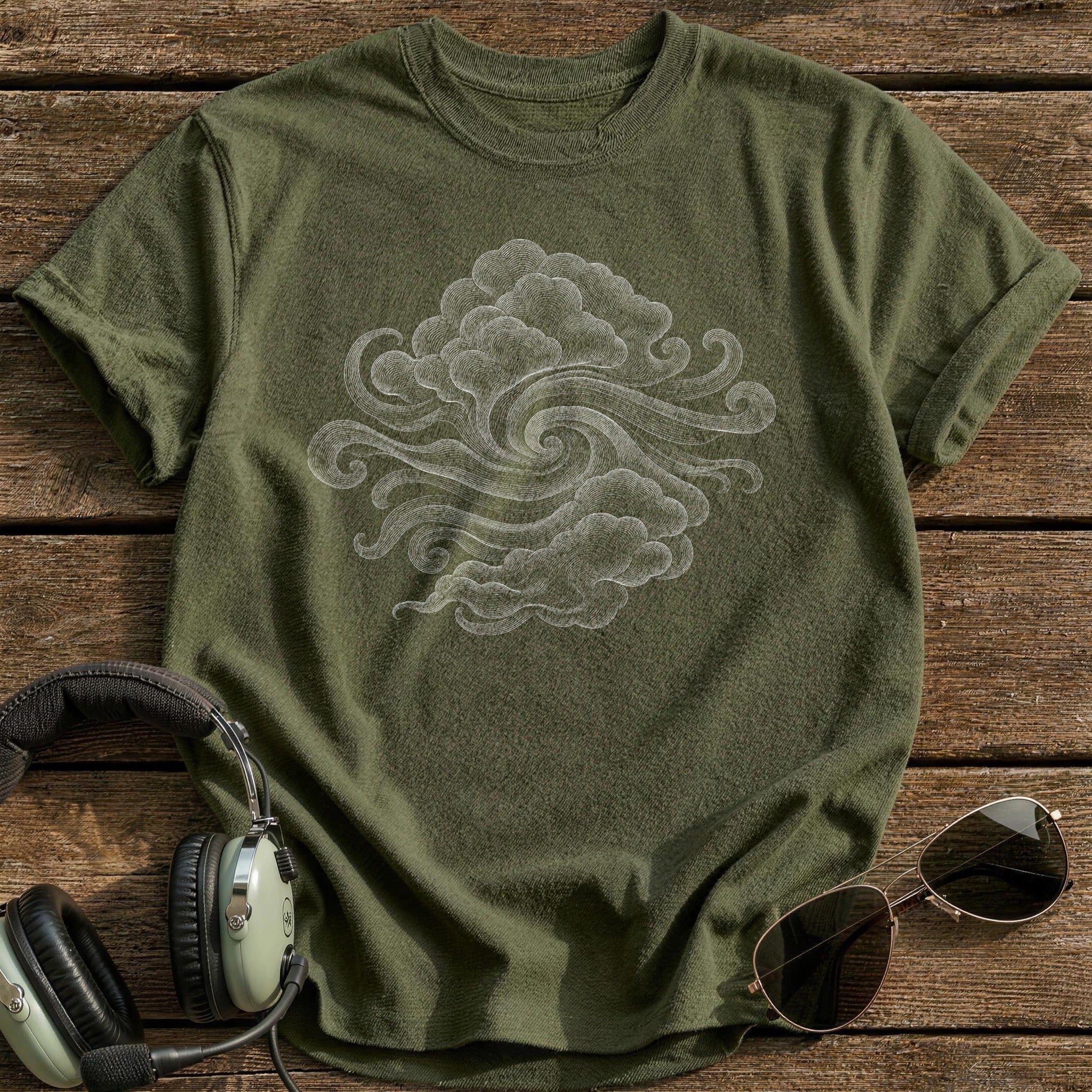 Wind And Cumulus - Military Green