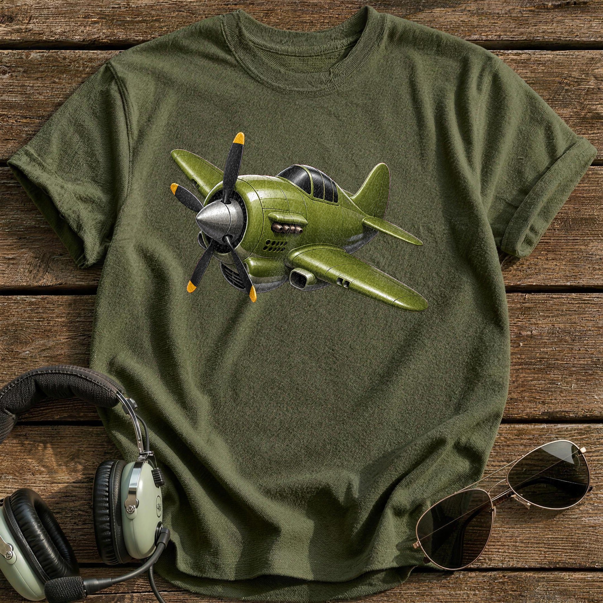 Ww2fighter 72 T-Shirt - Military Green