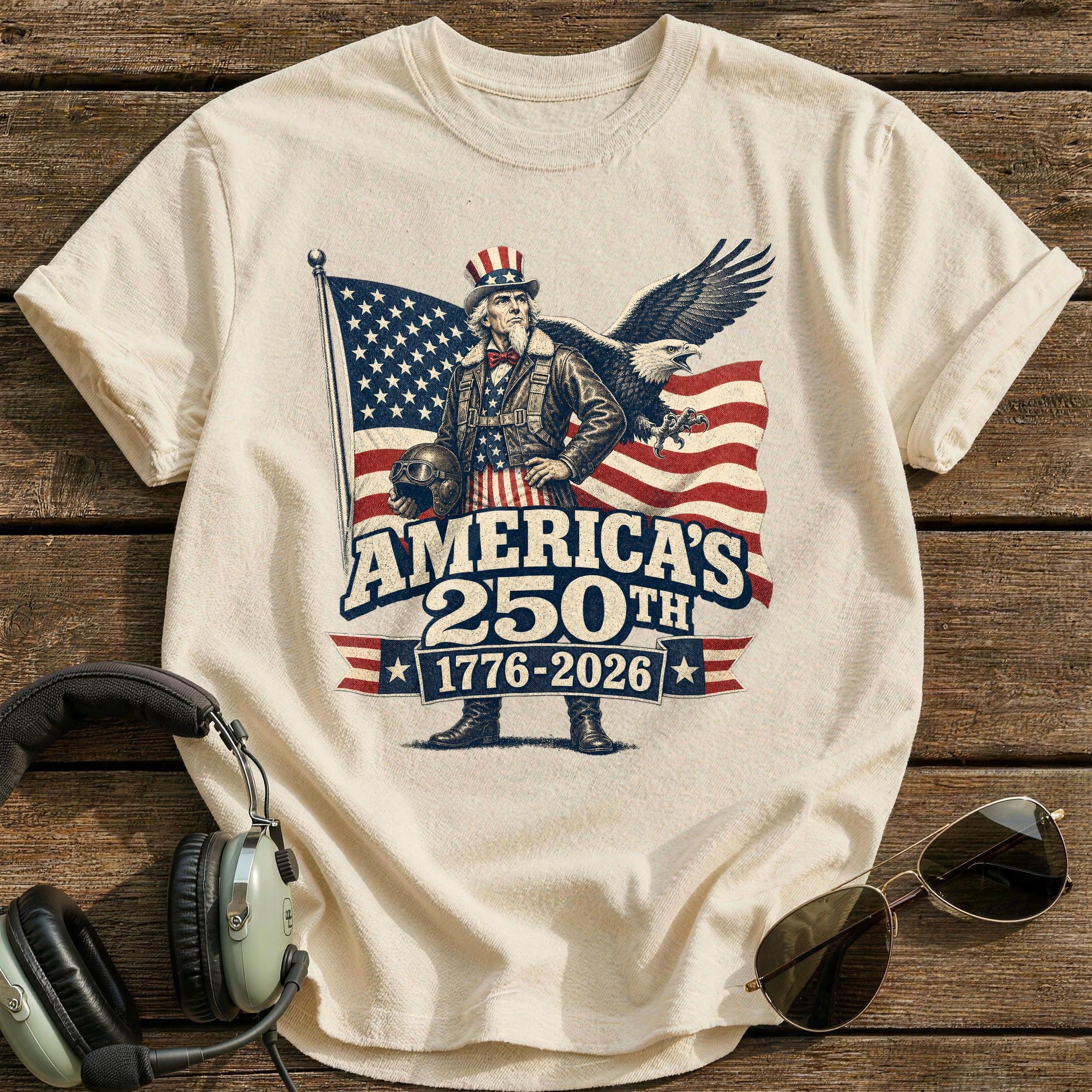250 Years Flying T-Shirt - Natural