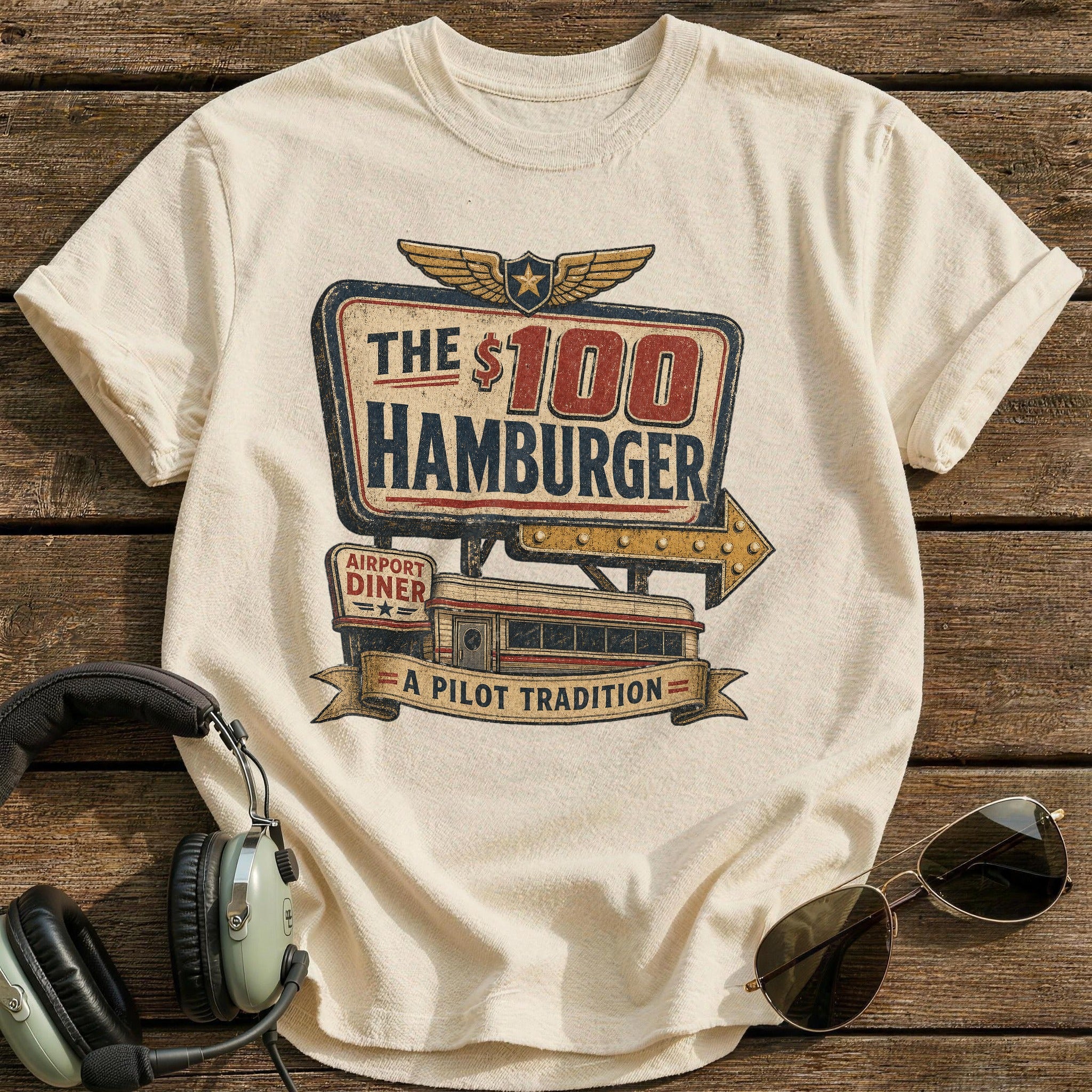 A Pilot Tradition T-Shirt - Natural