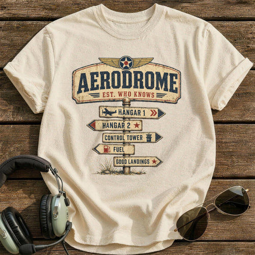 Aerodrome Est Who Knows T-Shirt - Natural