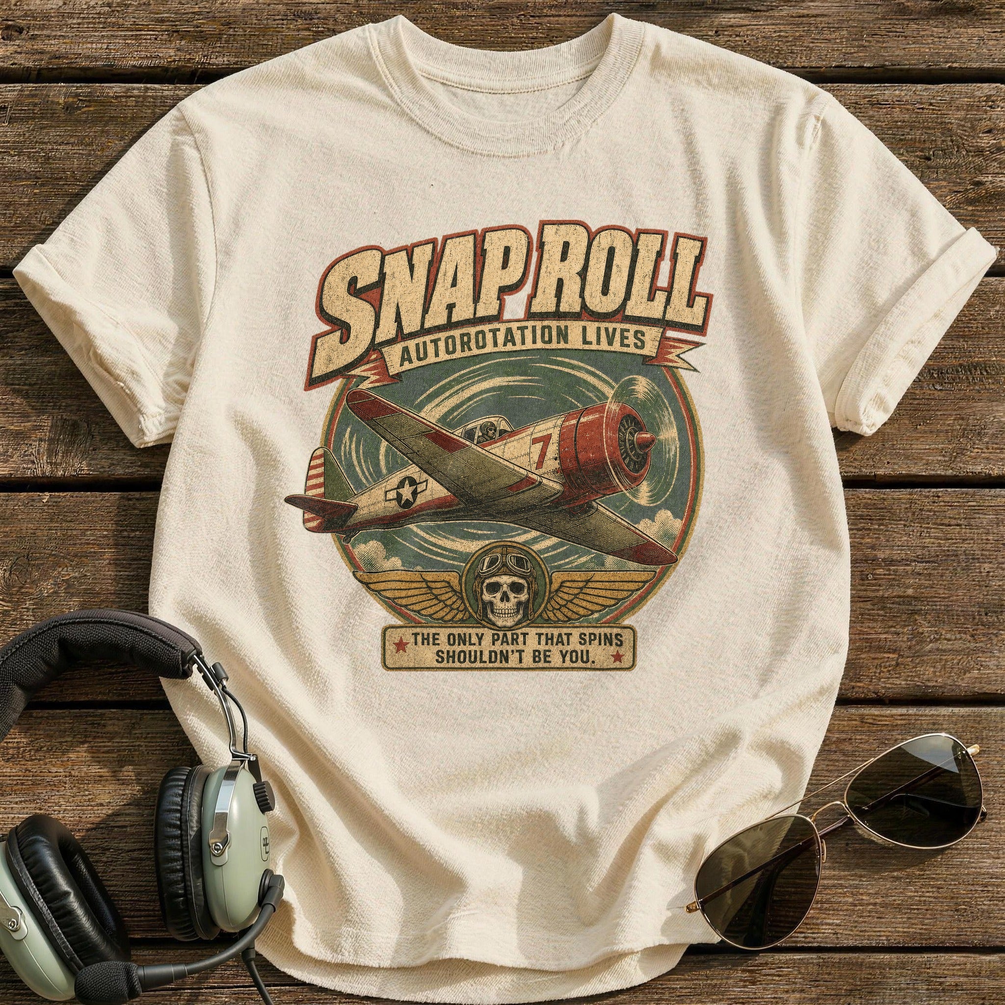 Autorotation Lives T-Shirt - Natural