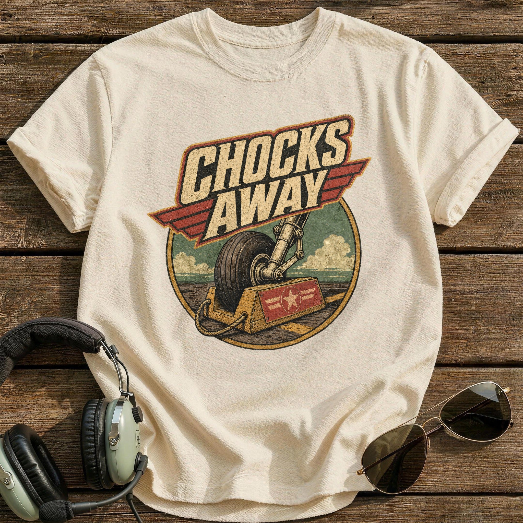 Chocks Away T-Shirt - Natural