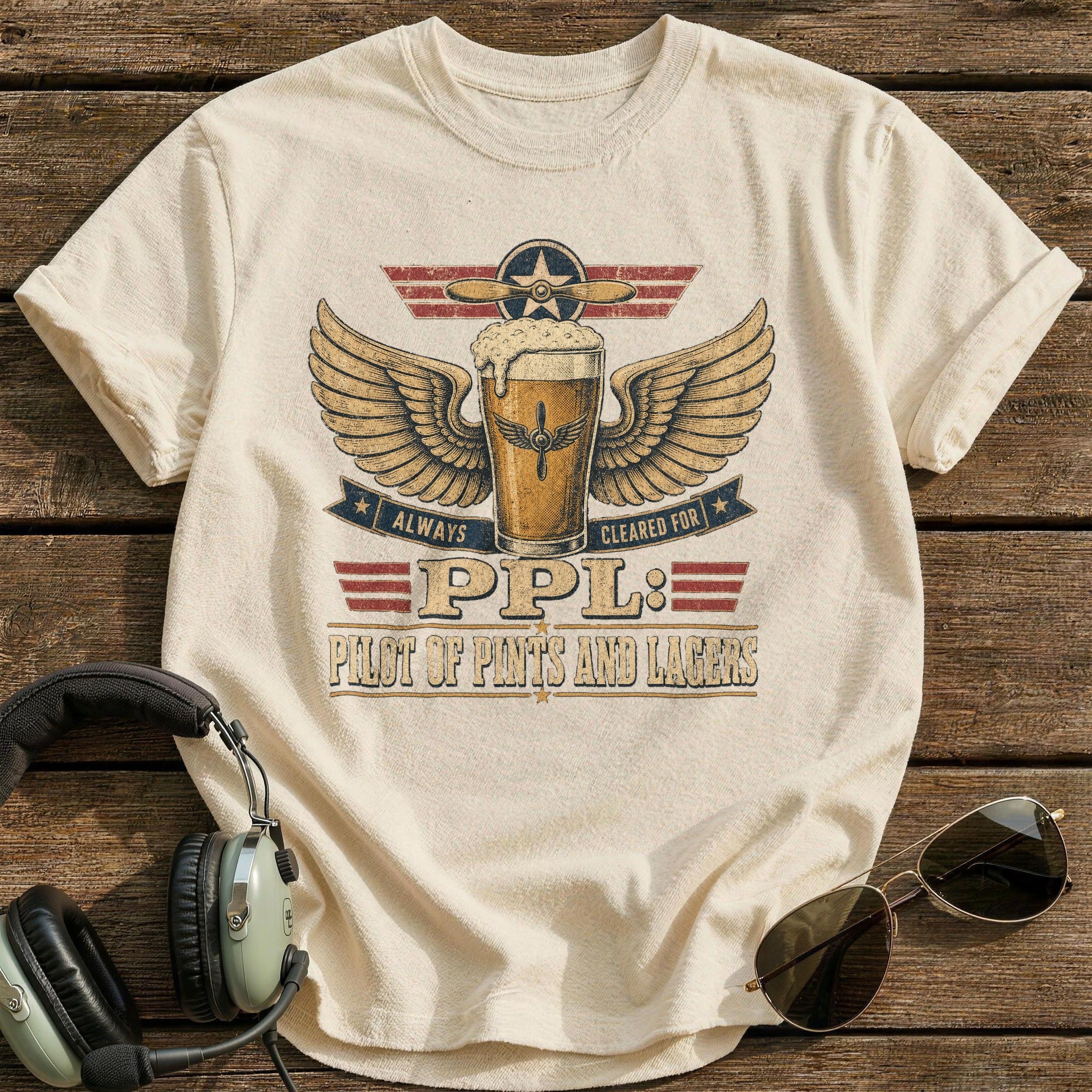 Cleared for Takeoff T-Shirt - Natural