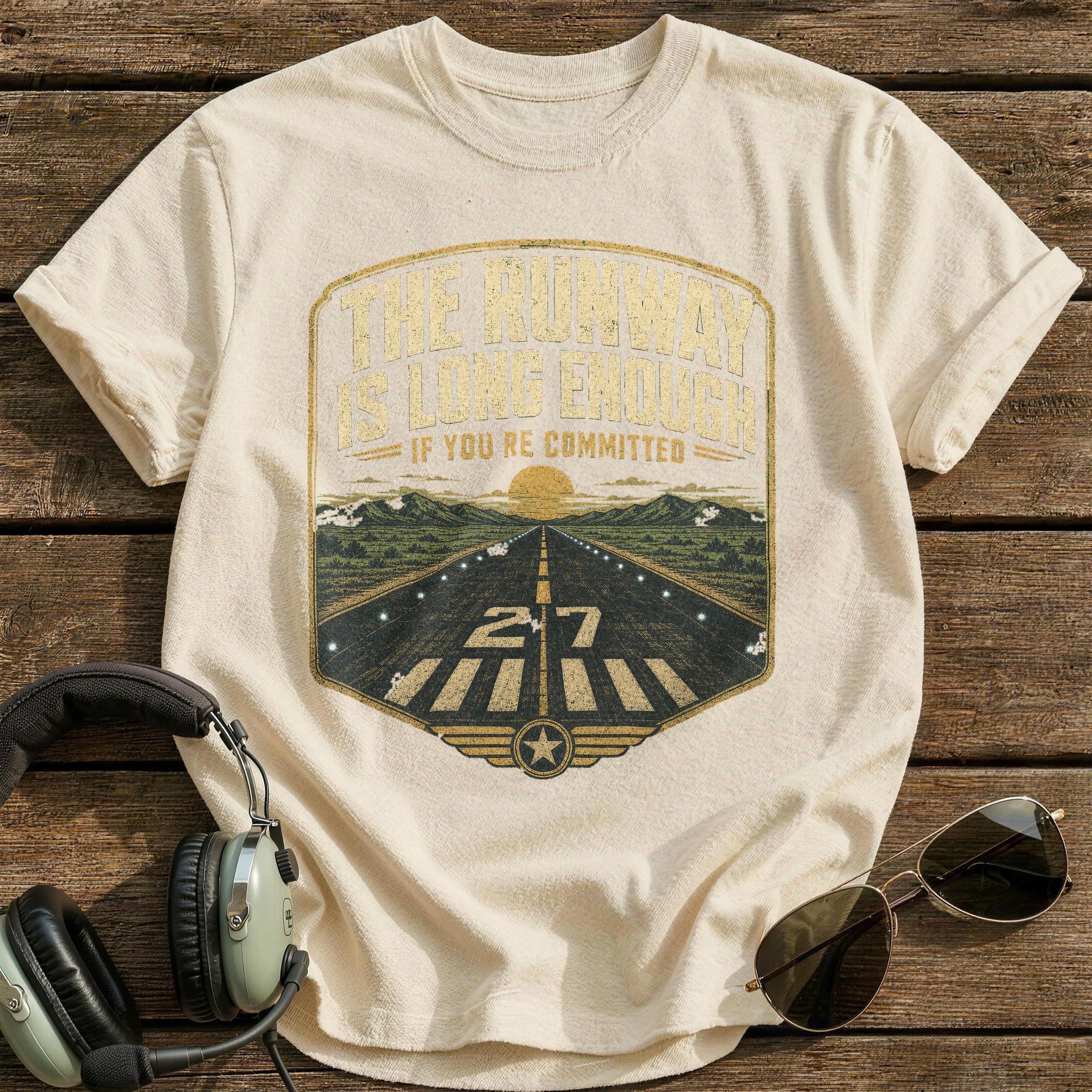 Committed To The Ramp T-Shirt - Natural