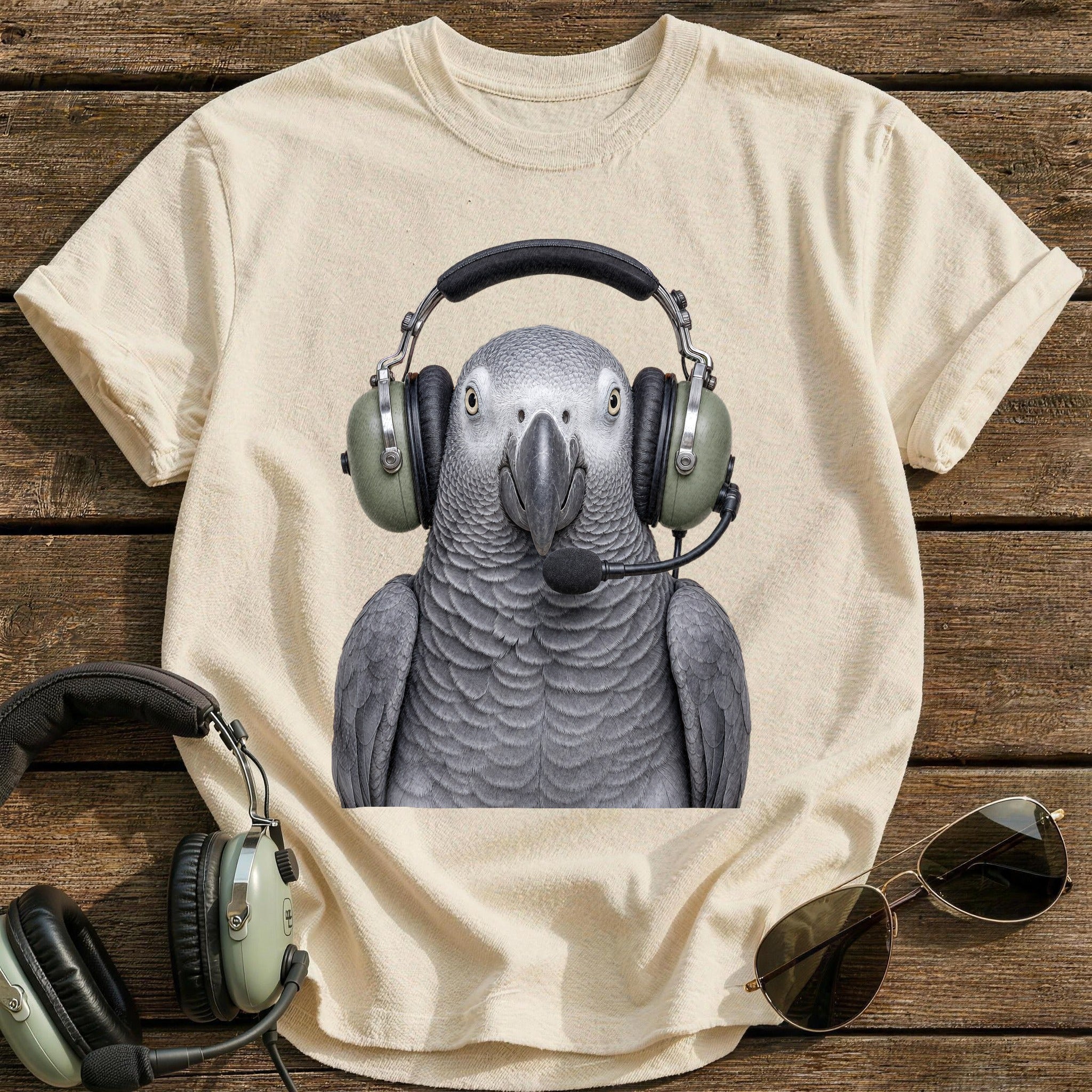 Comms on the Frequency T-Shirt - Natural