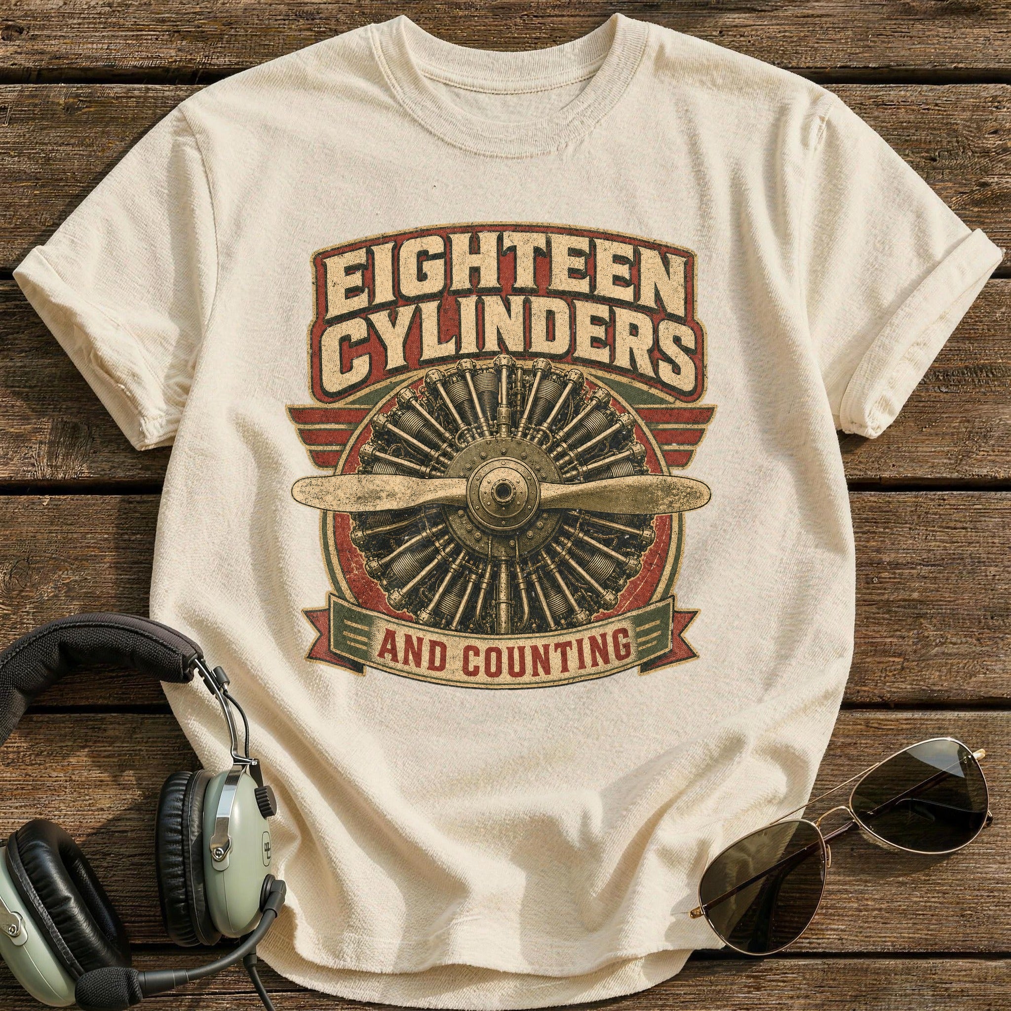 Counting Revs T-Shirt - Natural
