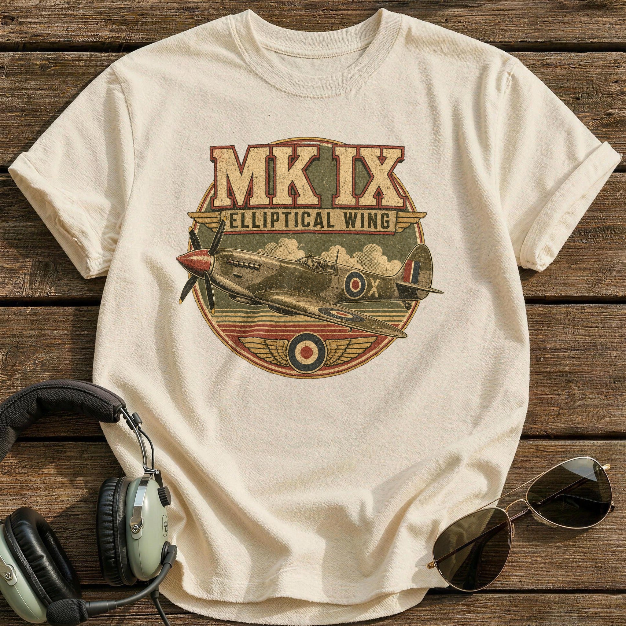 Elliptical Wing T-Shirt - Natural