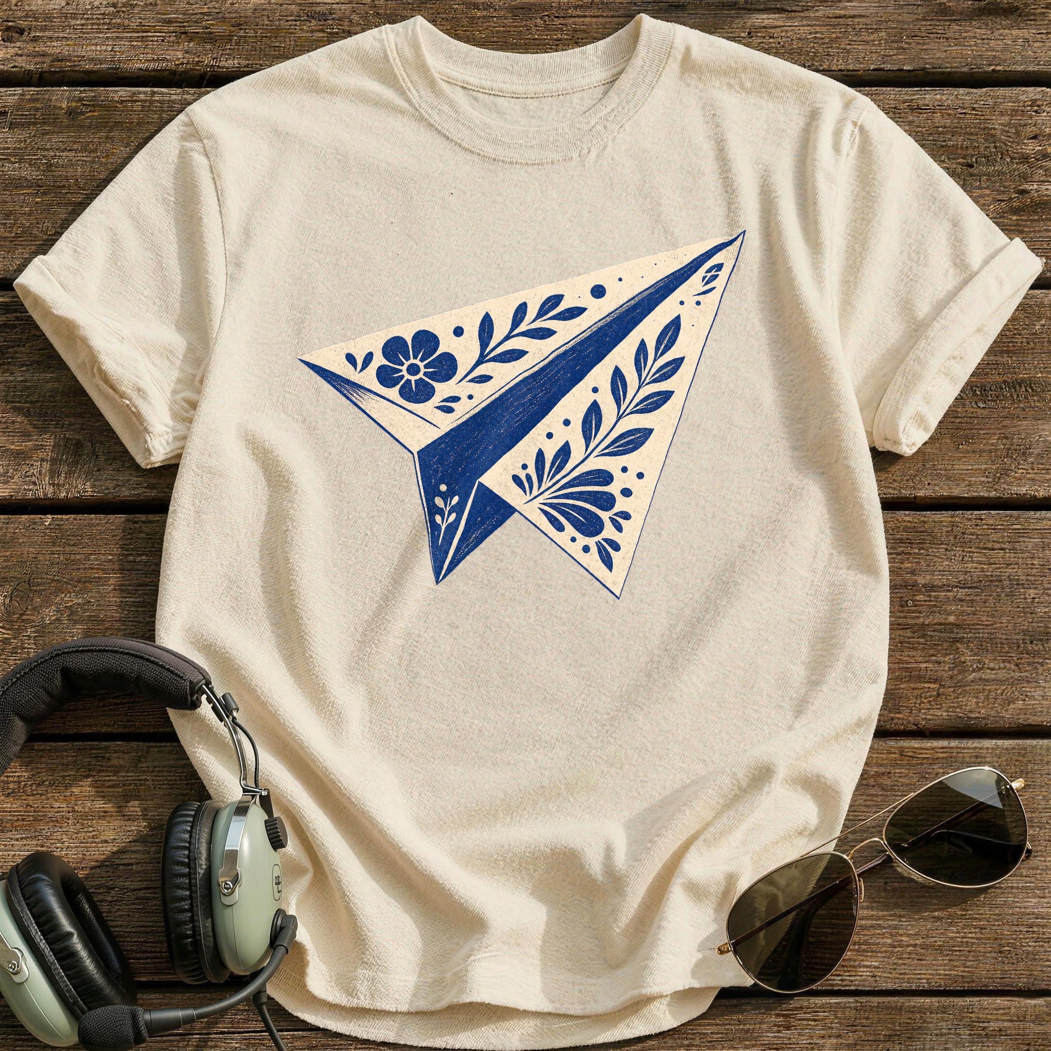 Folded Flight T-Shirt - Natural