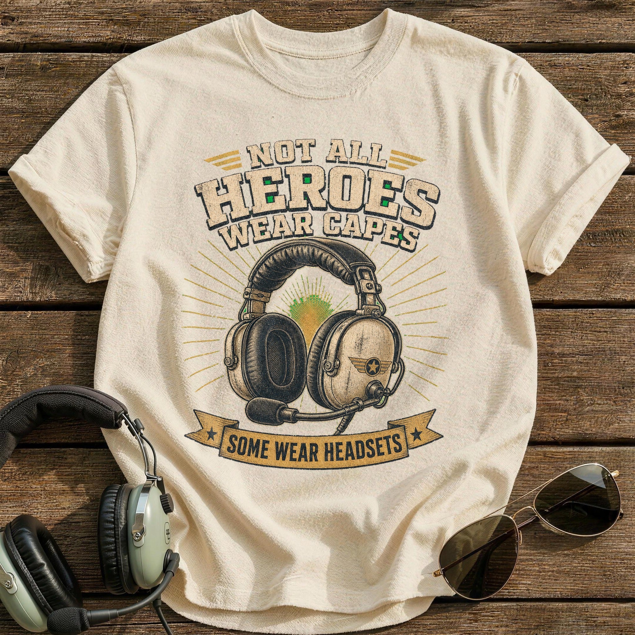 Headset Heroes T-Shirt - Natural
