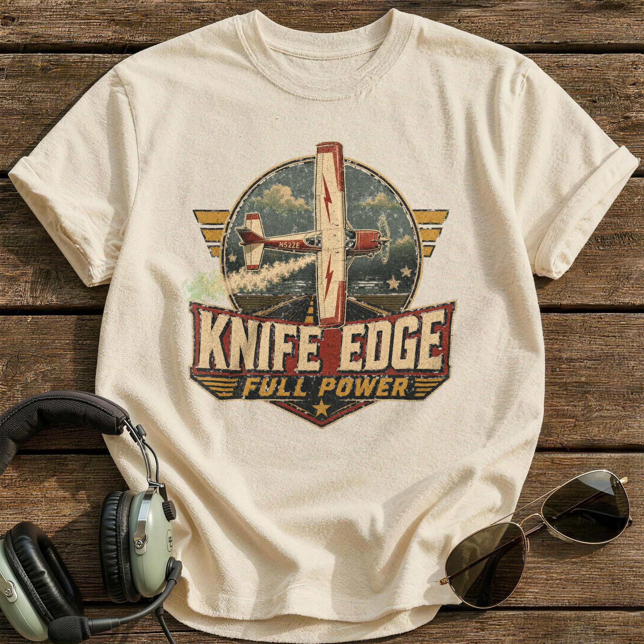 Knife Edge Full Power T-Shirt - Natural
