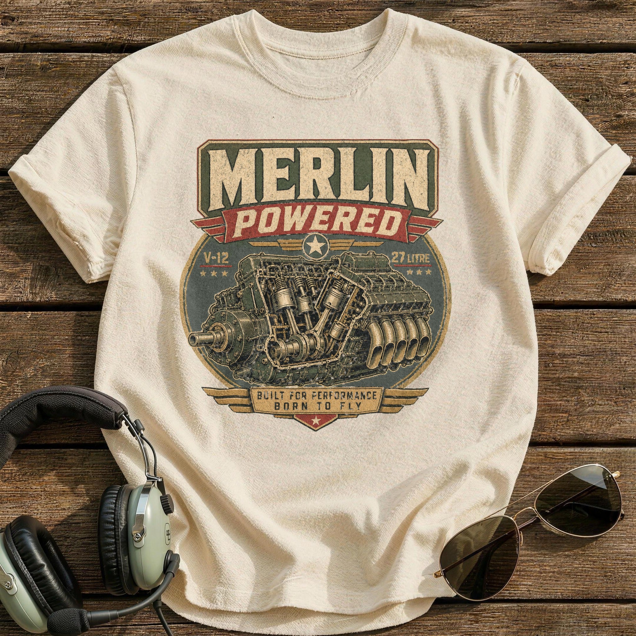 Merlin Powered T-Shirt - Natural
