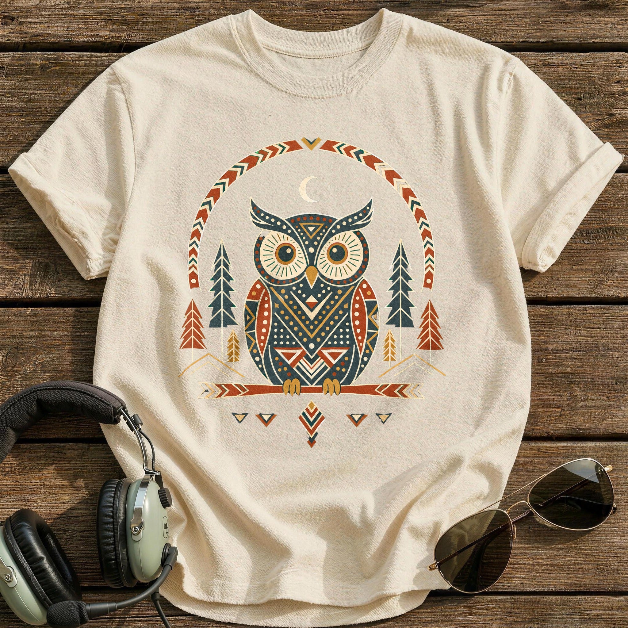 Night Guardian T-Shirt - Natural