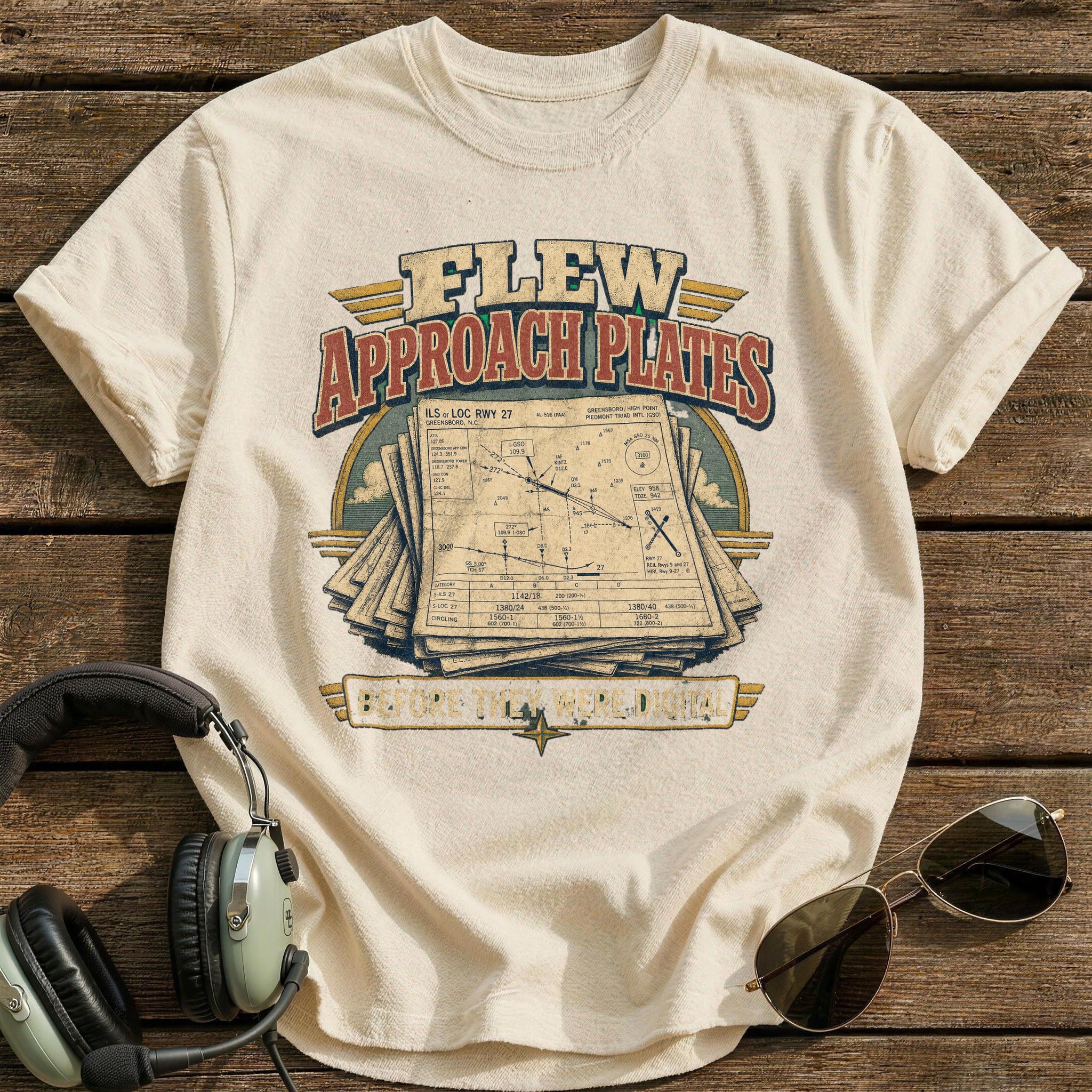 Paper Navigation T-Shirt - Natural