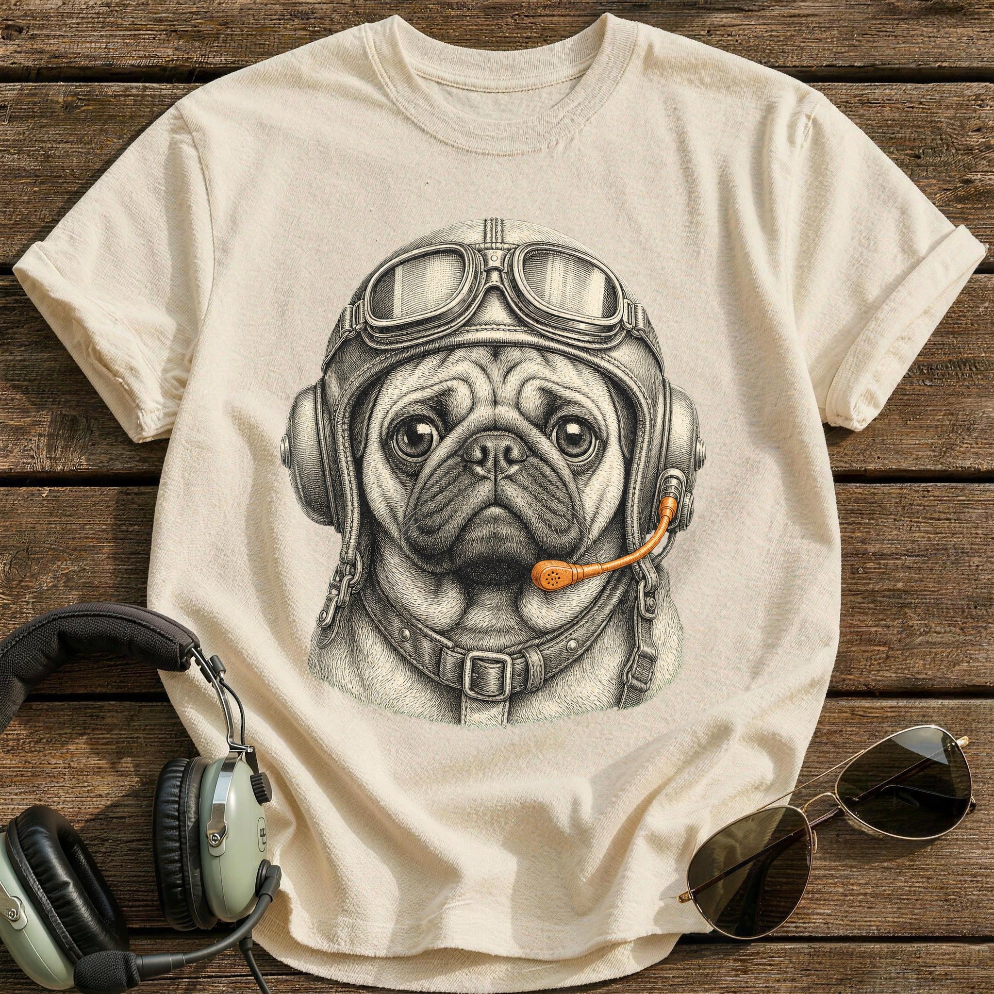 Pilot's Best Friend T-Shirt - Natural