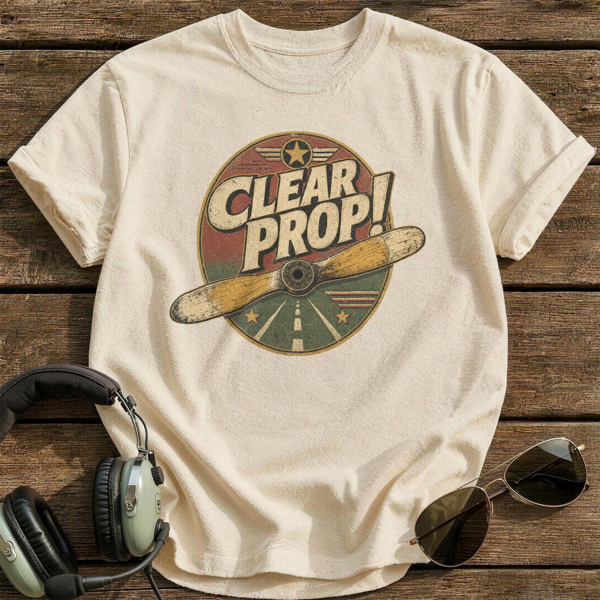 Prop Before Flight T-Shirt - Natural