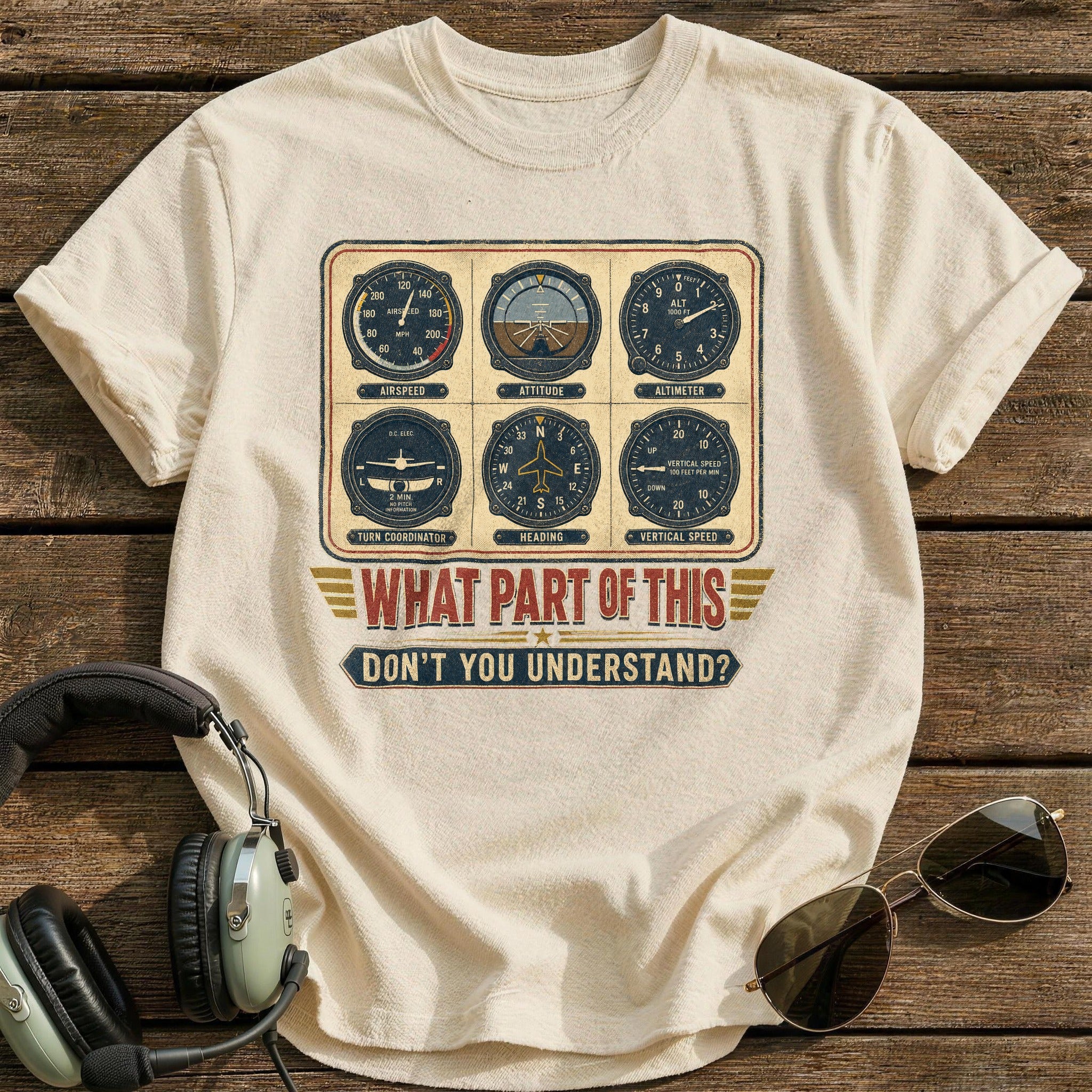 Read the Gauges T-Shirt - Natural