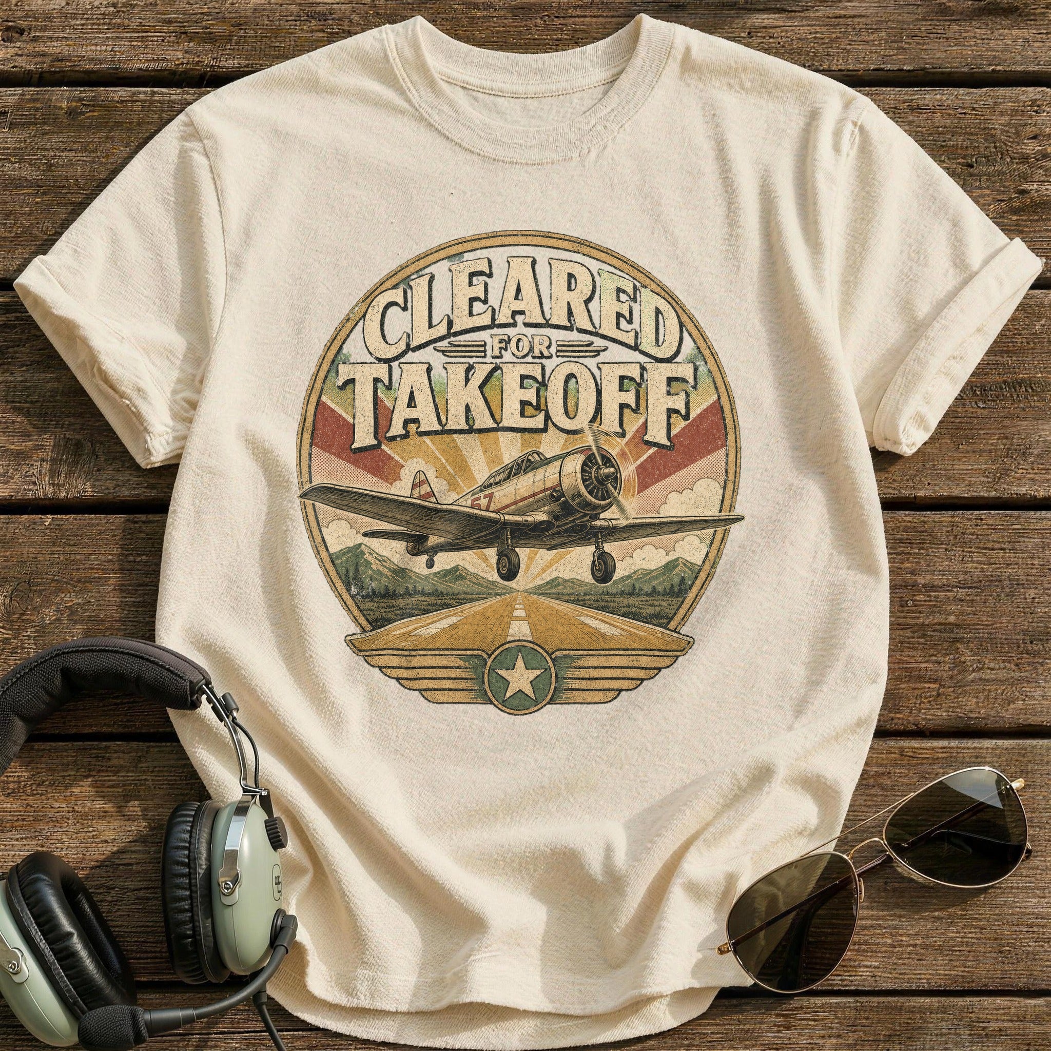 Runway Clear T-Shirt - Natural